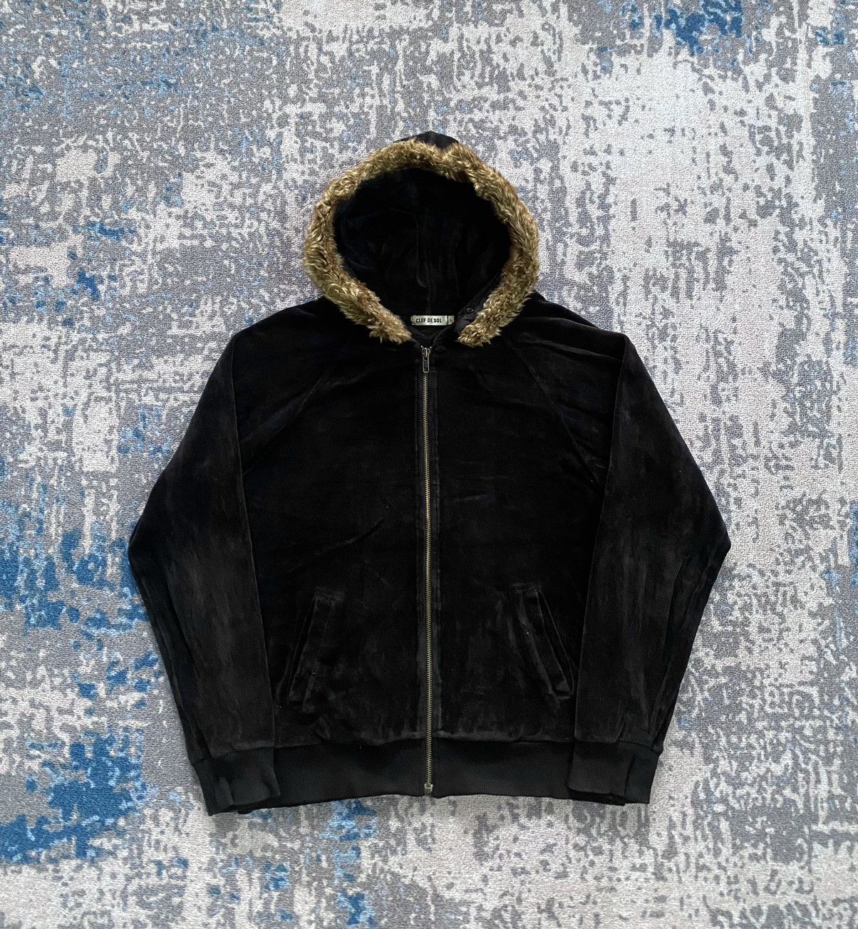 If Six Was Nine × Le Grande Bleu (L.G.B.) Japanes Clef De Sol Fur Hoodie Ifsix Lgb Style Size US L / EU 52-54 / 3 - 1 Thumbnail