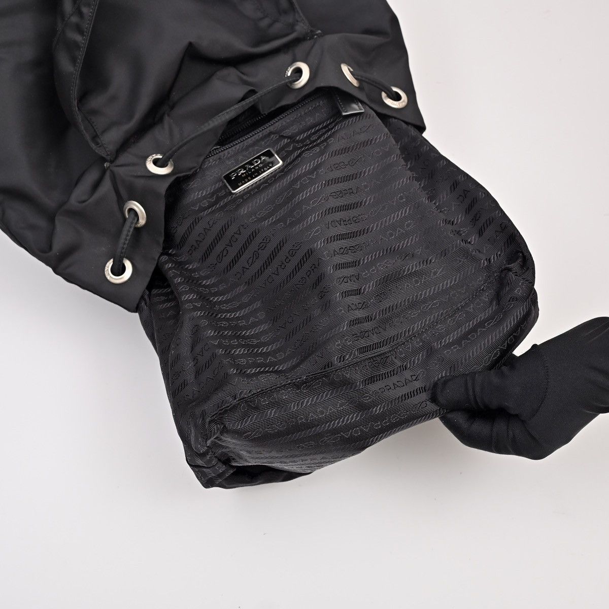 Prada Prada Small Re-Nylon Black Backpack Size ONE SIZE - 18 Thumbnail