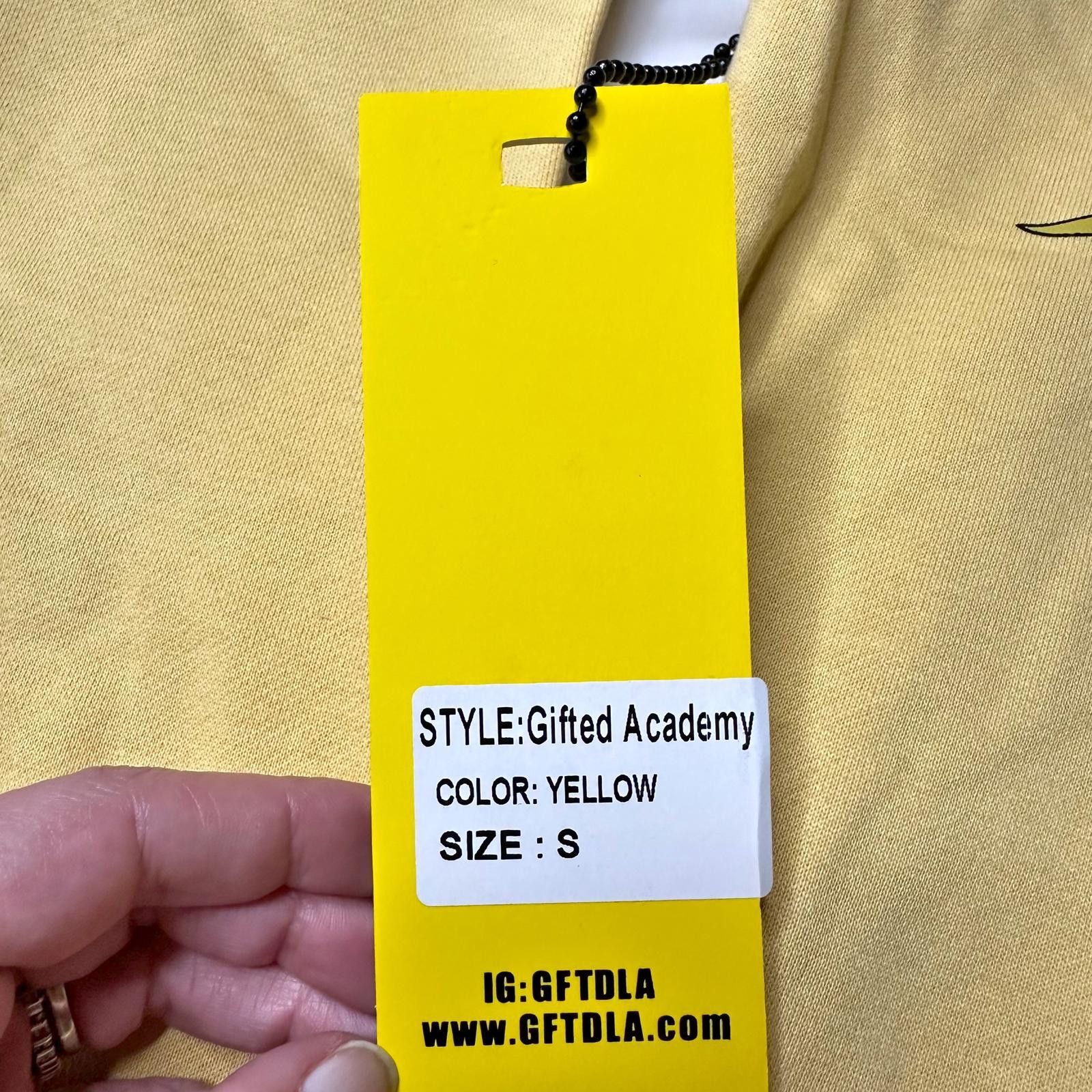 Other NWT GFTD LA Gifted Academy Yellow Pullover Hoodie Men’s S Size US S / EU 44-46 / 1 - 5 Thumbnail