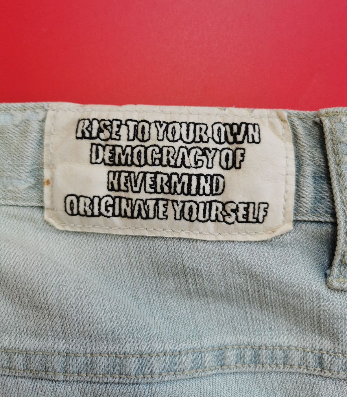 Japanese Brand Bluenotchjeans Nevermind Denim ERD Grunge Size US 34 / EU 50 - 10 Thumbnail