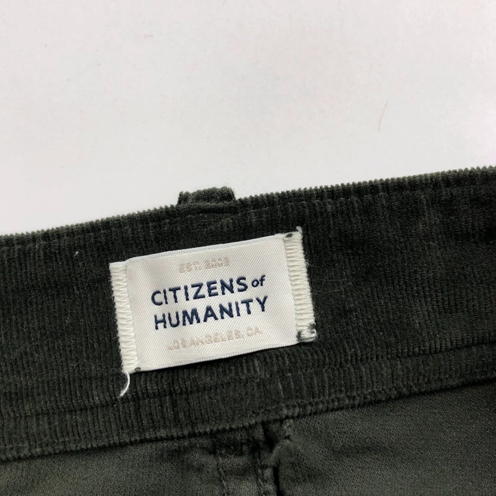 Citizens Of Humanity Citizens Of Humanity 27 (Fit 31W 25L) Mid Rise Corduroy Jogger Pants Green HRJ Size 27" / US 4 / IT 40 - 7 Thumbnail