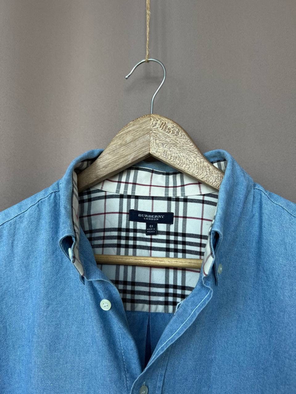 Burberry Burberry London Denim Button Shirt Mens Size 41 or L Size US L / EU 52-54 / 3 - 10 Thumbnail