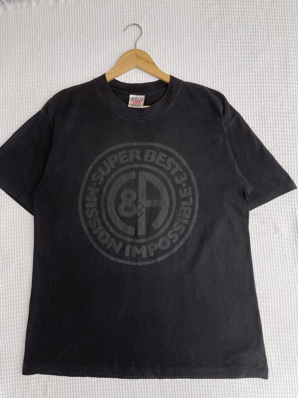 Band Tees 🔥Rare🔥Vtg90s Super Best 3 MISSION IMPOSIBLE Sun Faded Tee Size US L / EU 52-54 / 3 - 8 Thumbnail