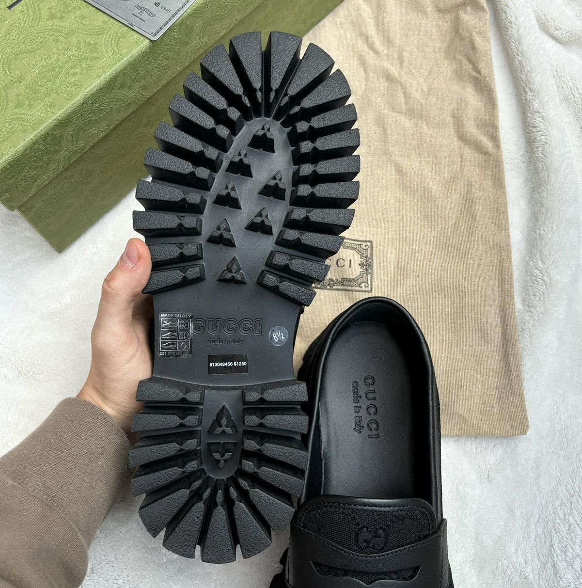Gucci Gucci Maxi Jumbo GG Supreme Loafers Size US 11 / EU 44 - 5 Thumbnail