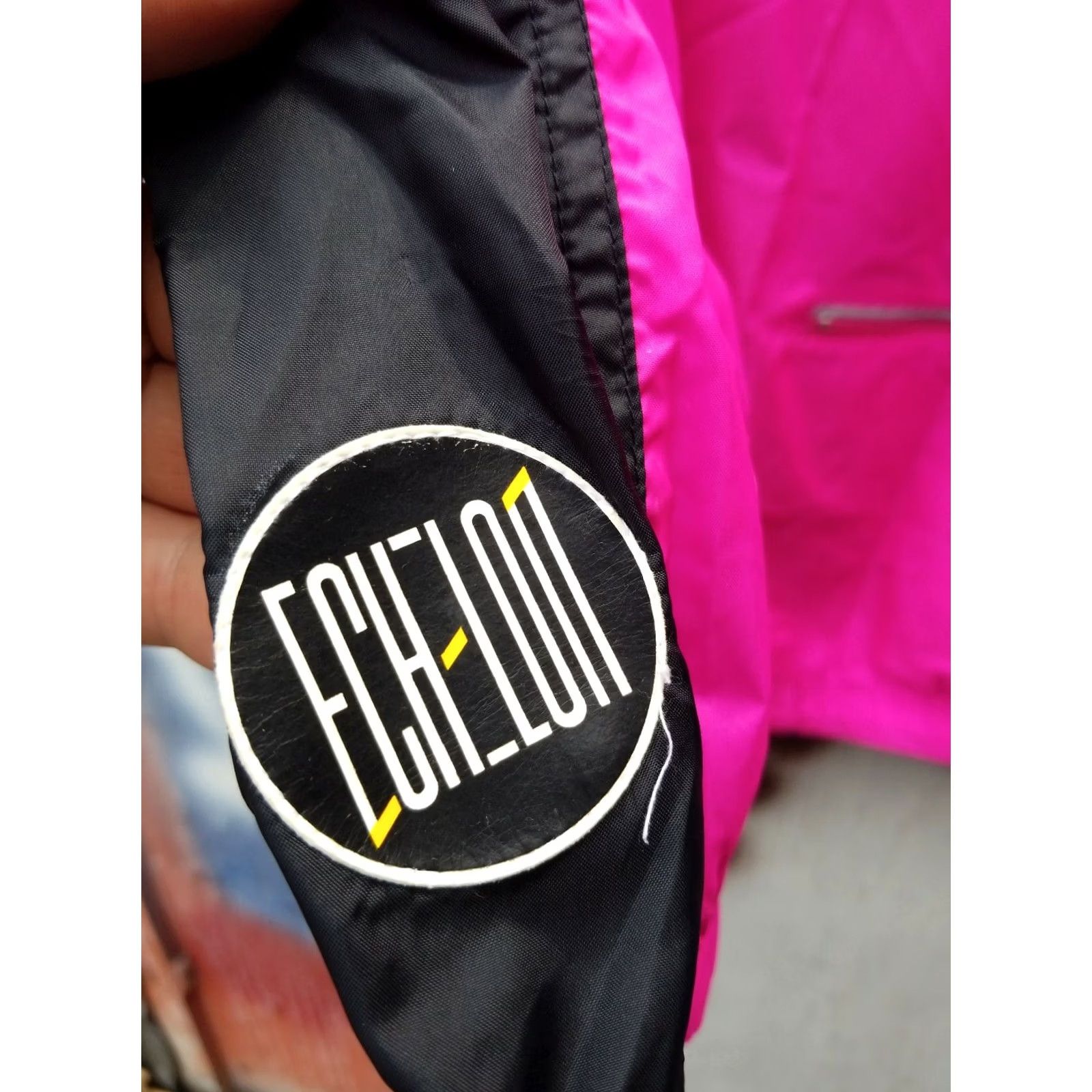 Nike VINTAGE Nike Echelon Windbreaker Cycling Jacket Sz XL Pink Yellow Black 90s Windstopper Nylon Men Size US XL / EU 56 / 4 - 5 Thumbnail