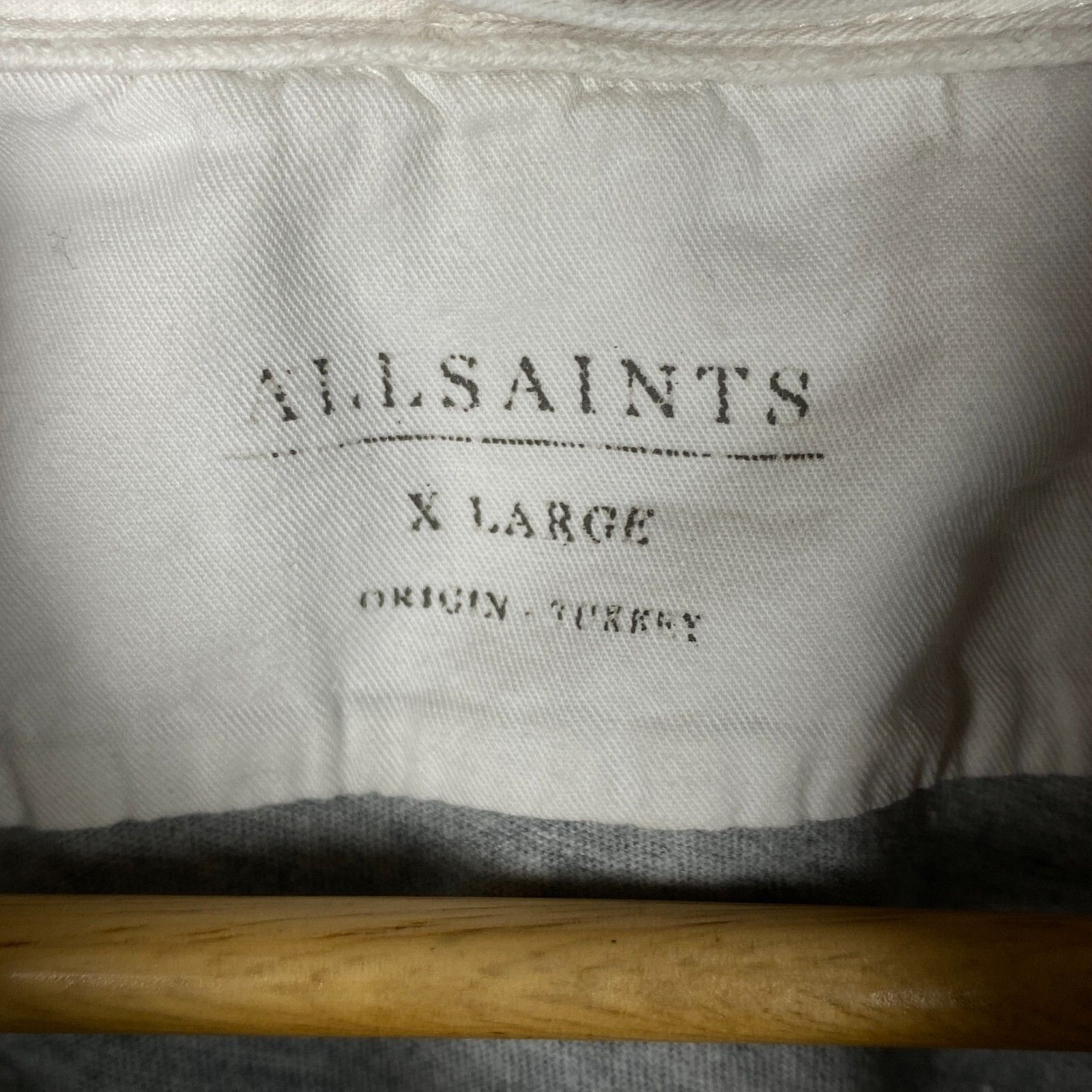 Allsaints Allsaints Polo Longsleeve Men's Size XL Gray ` Size US XL / EU 56 / 4 - 4 Thumbnail