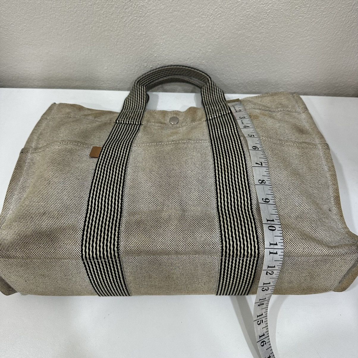 Hermes ‼️LASTDROP‼️ HERMES FOURRE TOUT MM DIRTY CANVAS HAND TOTE BAG Size ONE SIZE - 9 Thumbnail