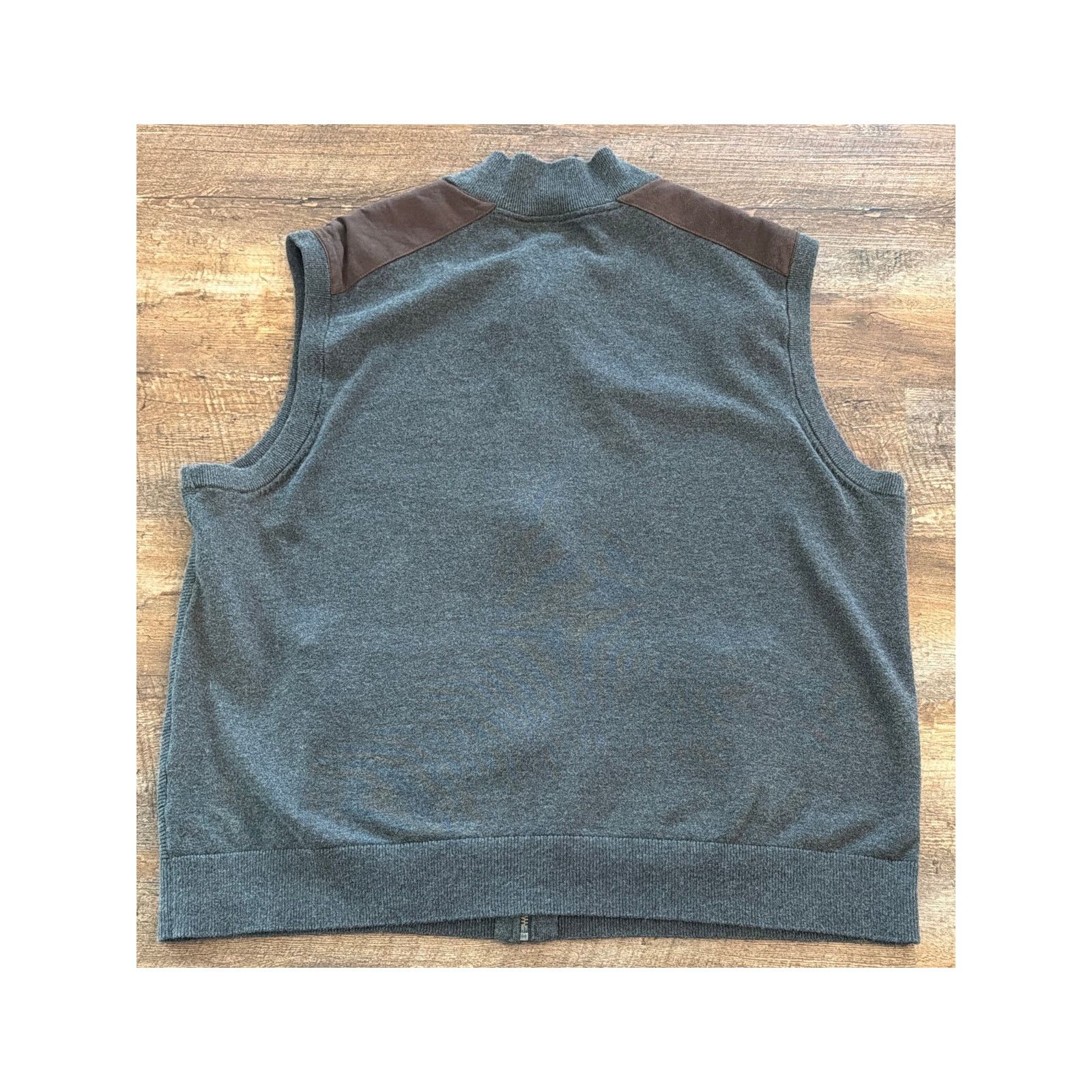 Roundtree & Yorke Roundtree & Yorke 100% Cotton gray charcoal /brown suede 2XB Size US XL / EU 56 / 4 - 2 Thumbnail