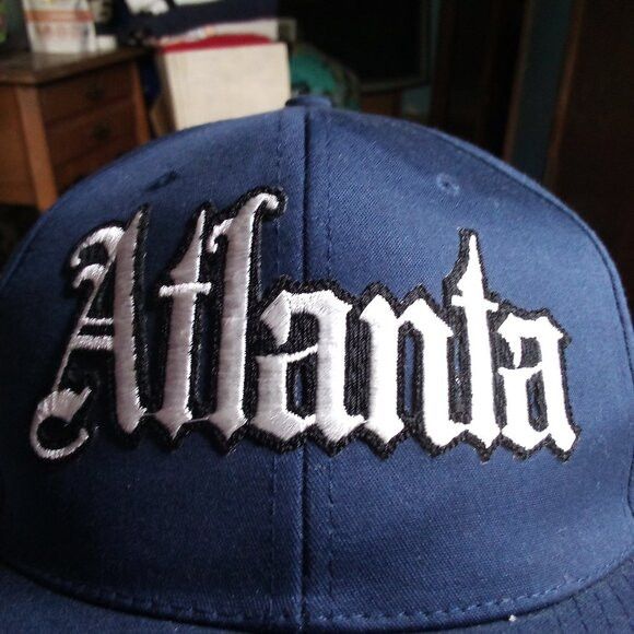 Other Deadstock Vintage Atlanta Old English Snap Hat Cap Size ONE SIZE - 2 Thumbnail