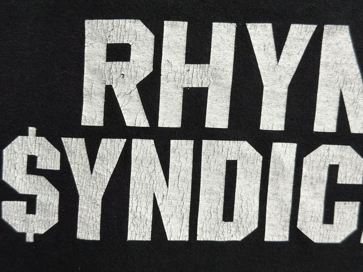 Rap Tees × Syndicate × Vintage Vintage Rhyme Syndicate Faded Tee Size US XL / EU 56 / 4 - 3 Thumbnail