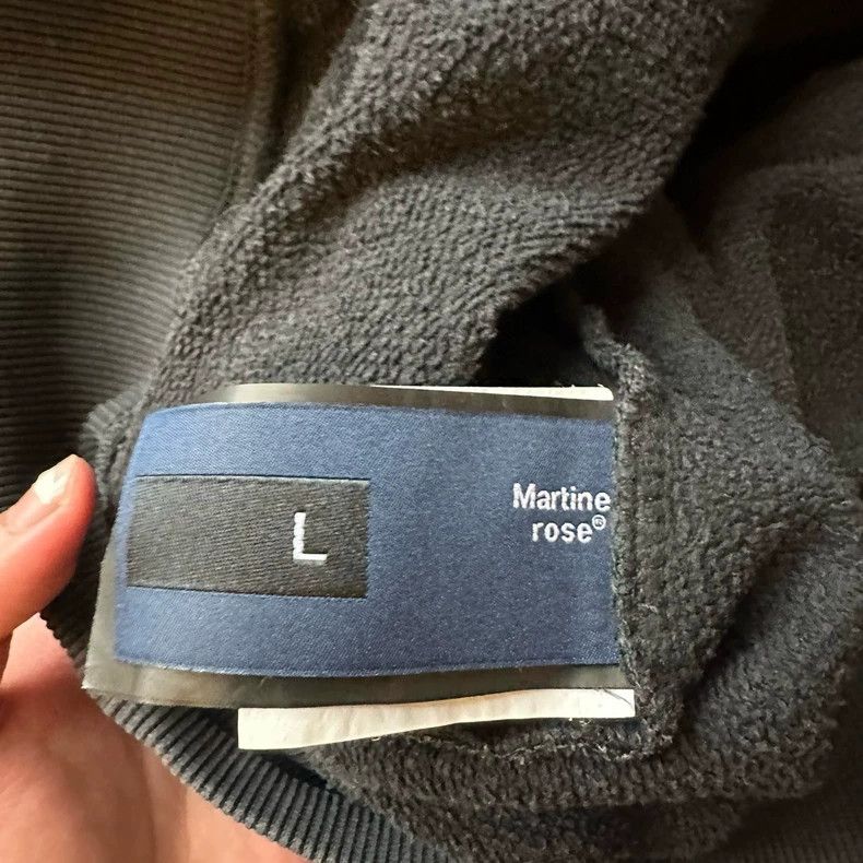 Martine Rose Martine rose 24FW Reverse Logo Washed Grey Sweatshirt L si Size L / US 10 / IT 46 - 4 Thumbnail