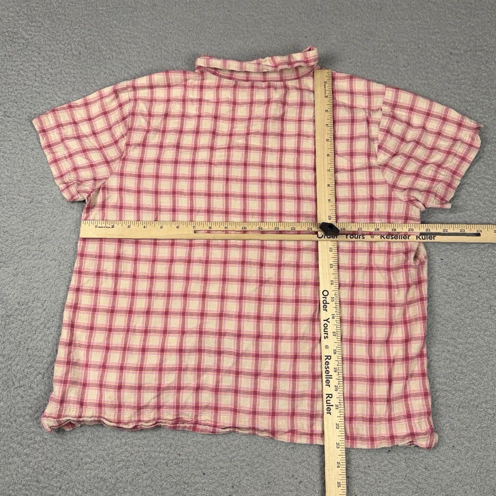Vintage VINTAGE Woolrich Shirt Womens XL Red White Plaid Flannel 100% Cotton Casual Seersucker Size XL / US 12-14 / IT 48-50 - 7 Thumbnail