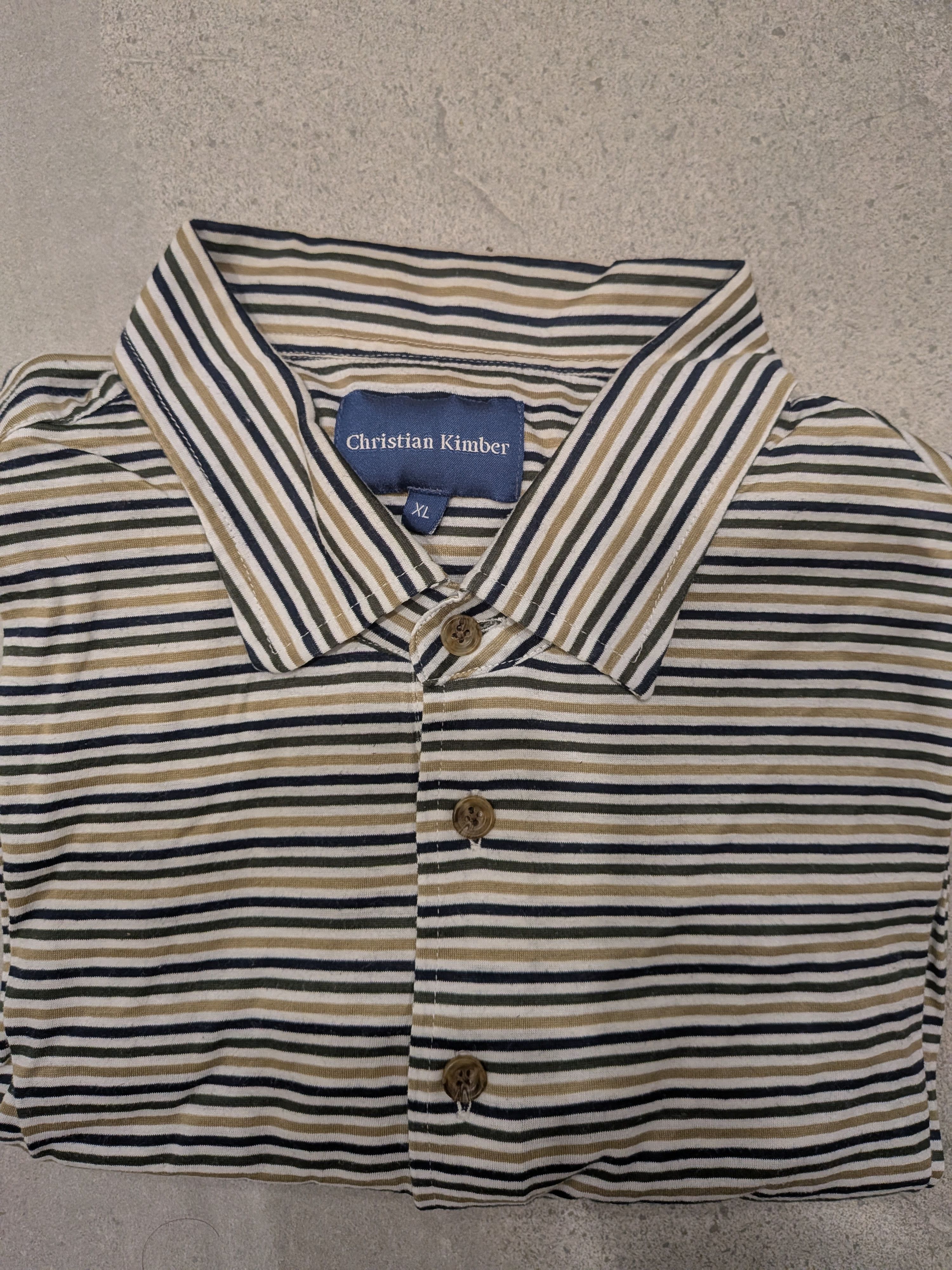 Archival Long Sleeve Polo Short - Multistripe