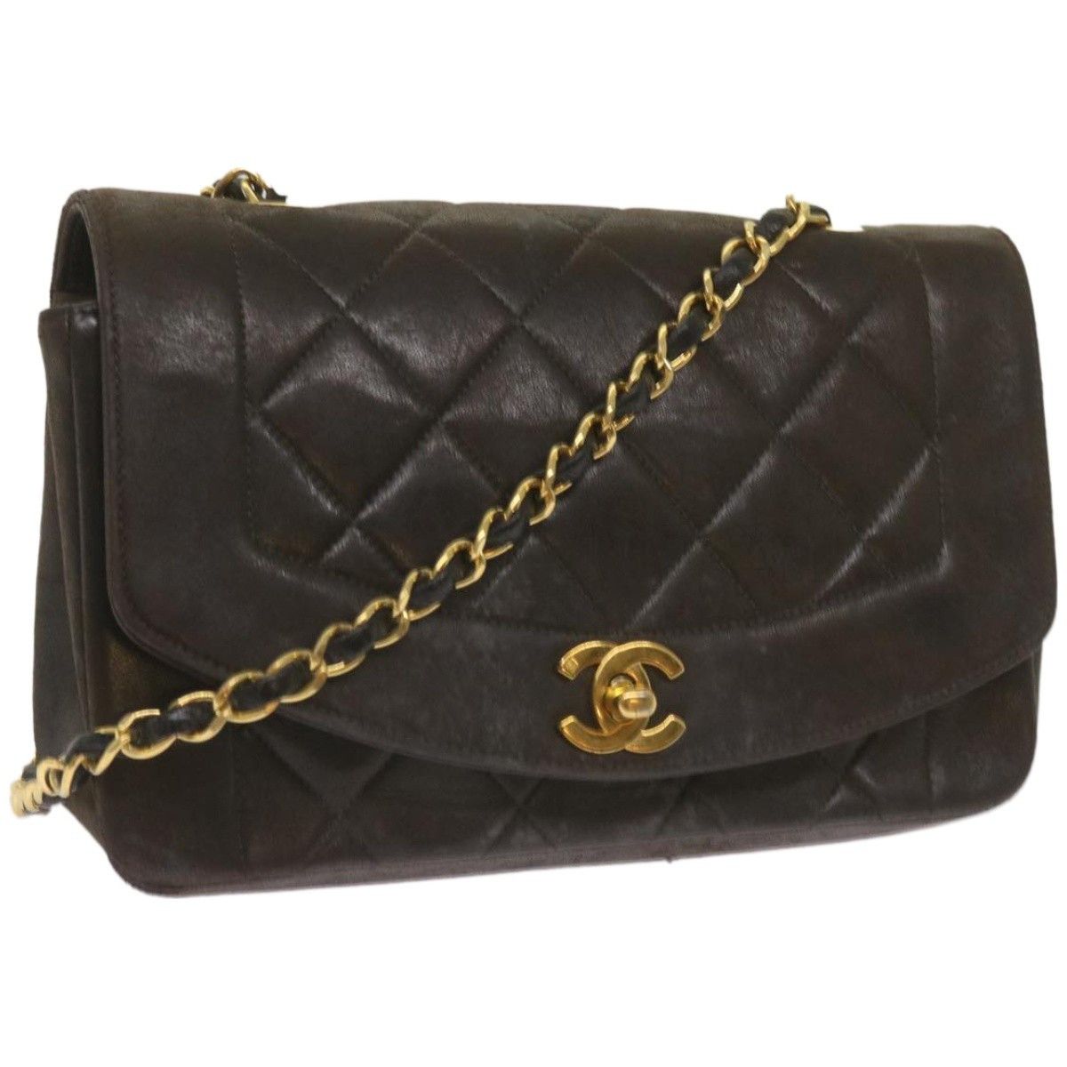 Chanel Chanel Vintage Diana Flap Quilted Lambskin Size ONE SIZE - 1 Thumbnail