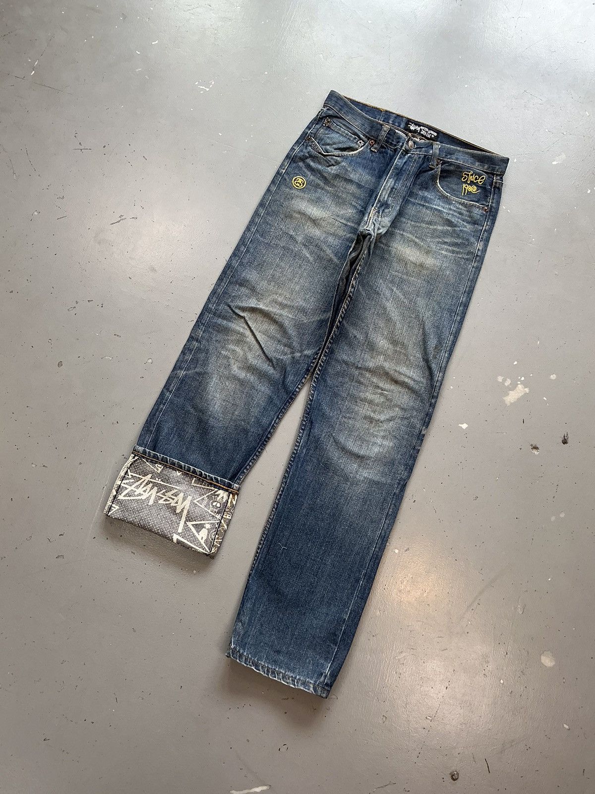 Levi's × Stussy × Vintage Vintage Stussy x Levi’s Strauss & co embroidered denim Size US 30 / EU 46 - 3 Thumbnail