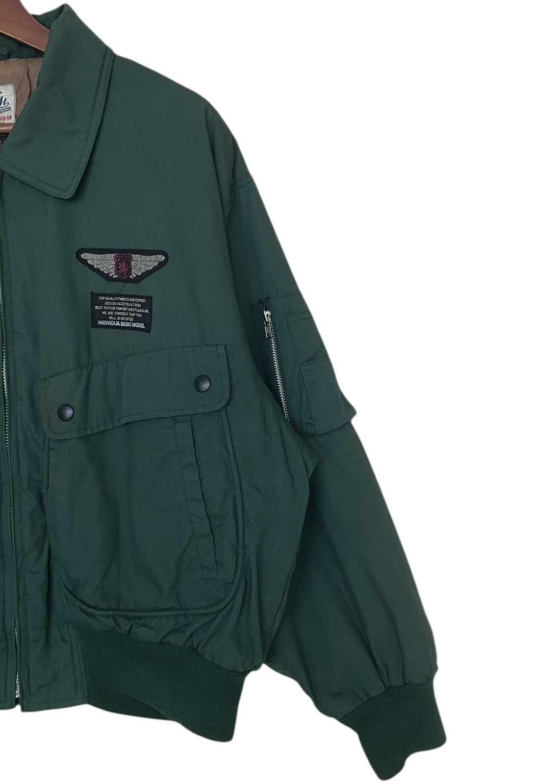 Japanese Brand × Vintage Vintage Brand Blown Out Air Force Flying Jacket 1990s Size US M / EU 48-50 / 2 - 4 Thumbnail