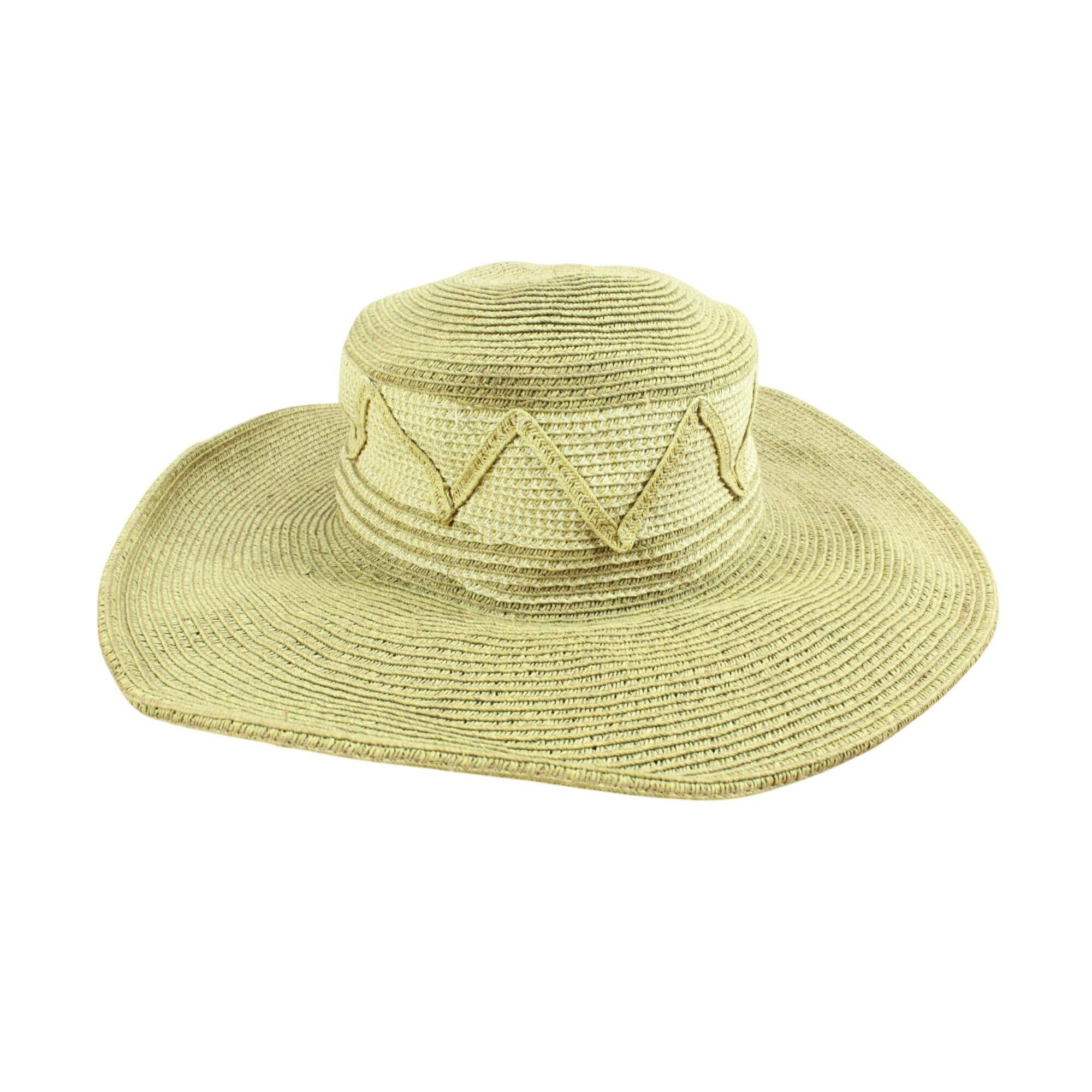 Other Scala Tan 100% Paper Wide Brim Summer Sun Beach Hat Size ONE SIZE - 1 Thumbnail