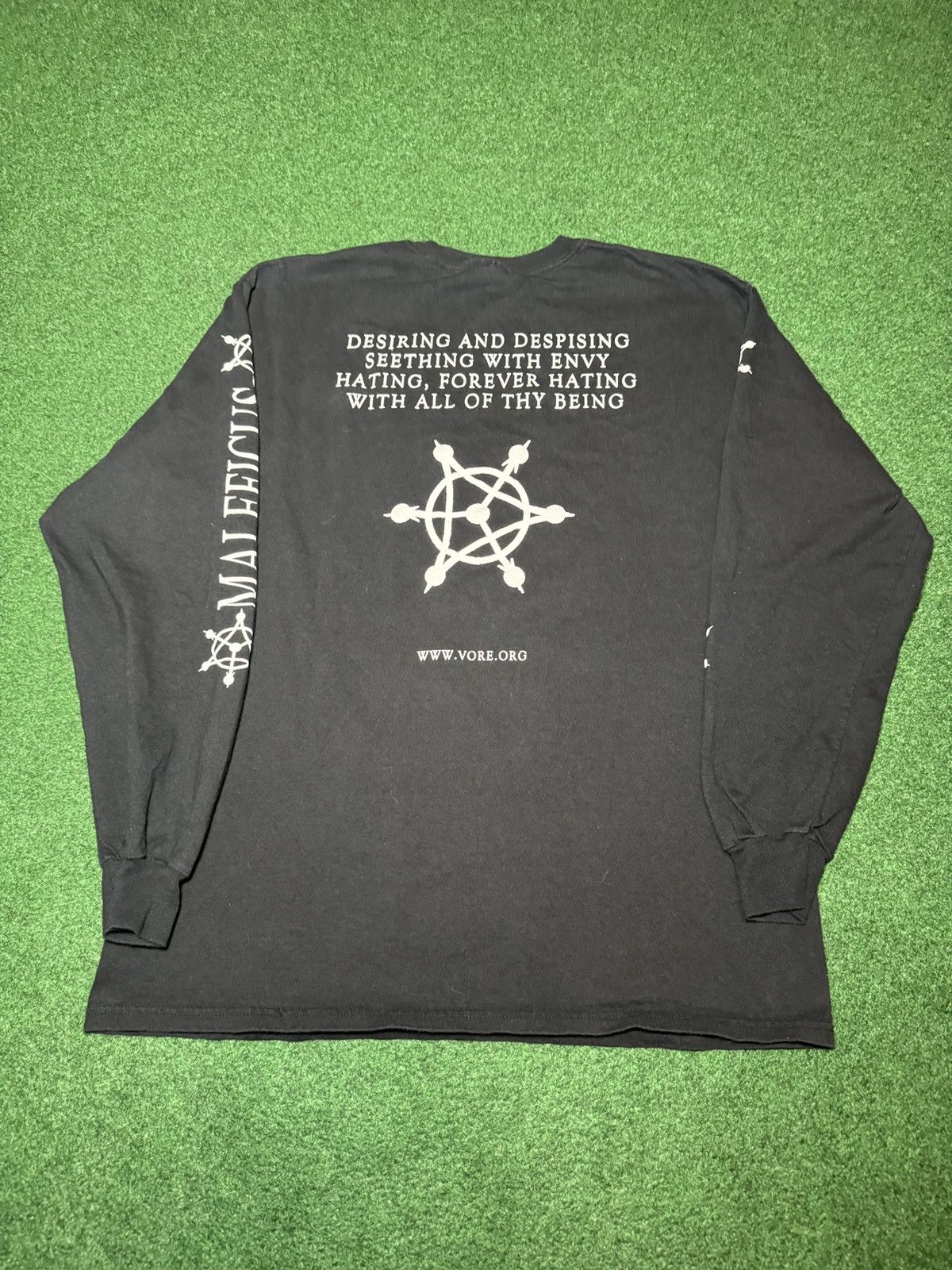 Band Tees Vtg Vore Maleficus Death Metal L Long Sleeve Band T Shirt Size US L / EU 52-54 / 3 - 3 Thumbnail