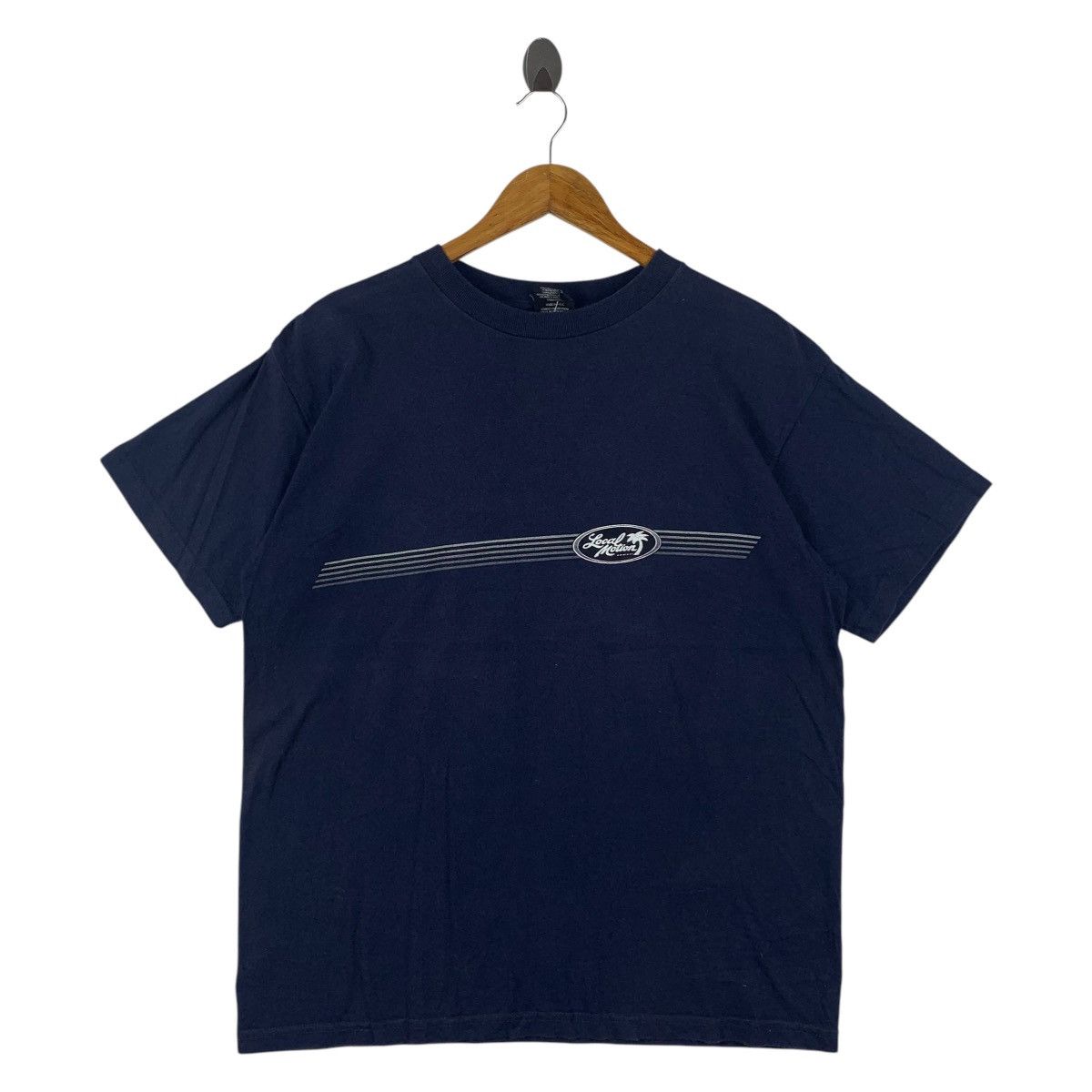 Vintage Vintage 90s LOCAL MOTION big logo back hit Surfing tee Size US L / EU 52-54 / 3 - 2 Thumbnail