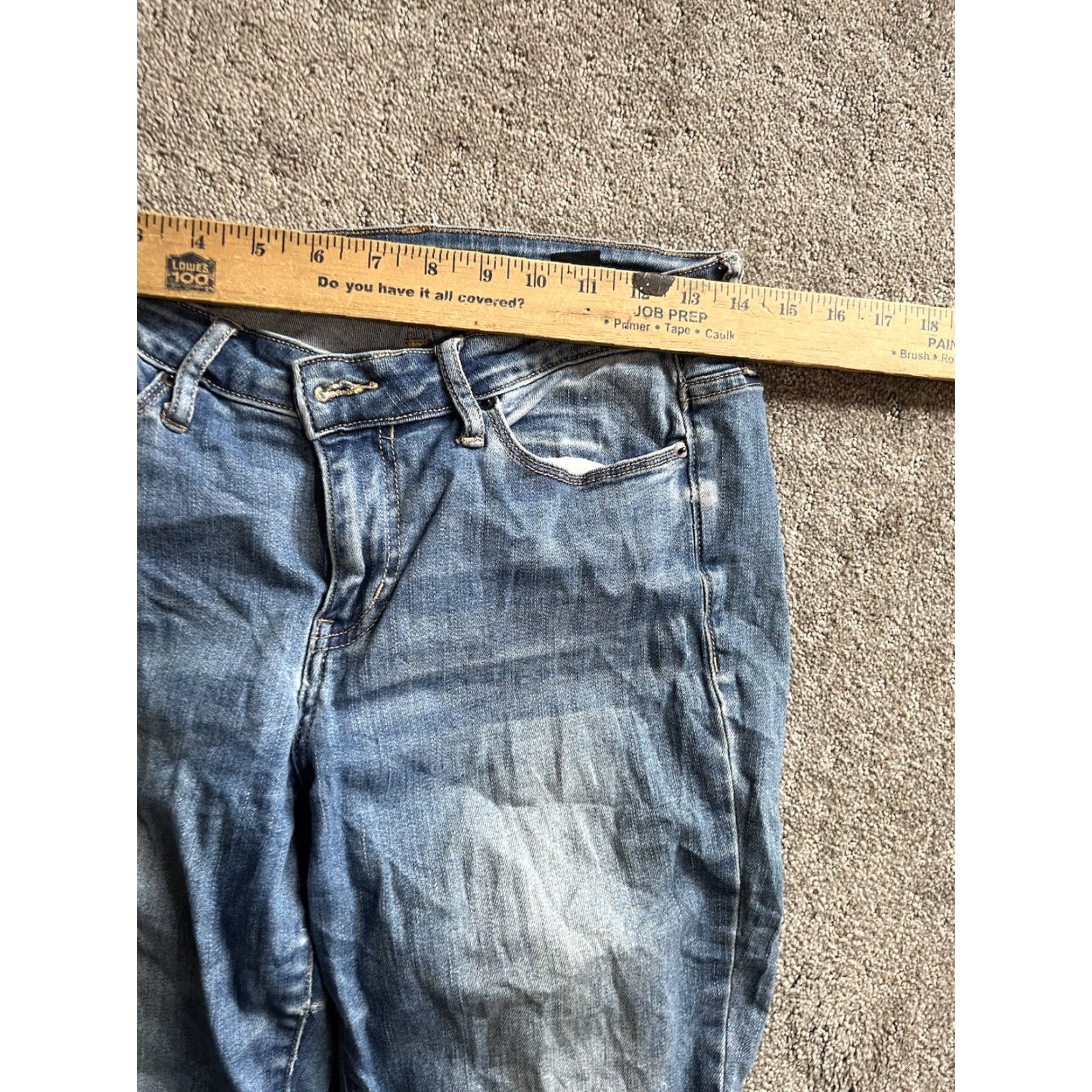 Calvin Klein Calvin Klein Jeans Womens Jeans High Rise Skinny 28x27 Blue Denim Pockets Logo 90s? Size 28" / US 6 / IT 42 - 5 Thumbnail