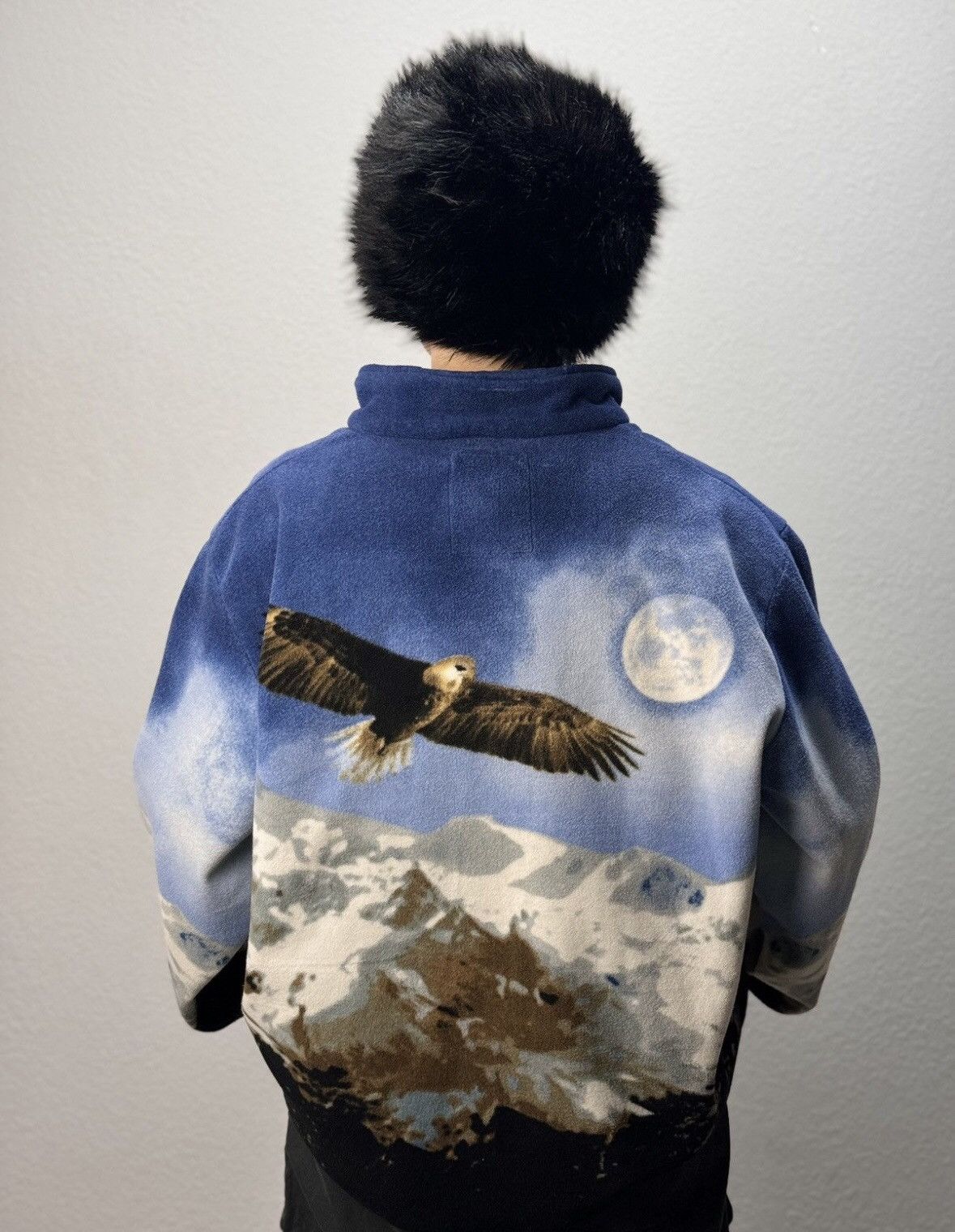 Other Zip Fleece Jacket Wolf Animals Vintage Size US XL / EU 56 / 4 - 8 Thumbnail