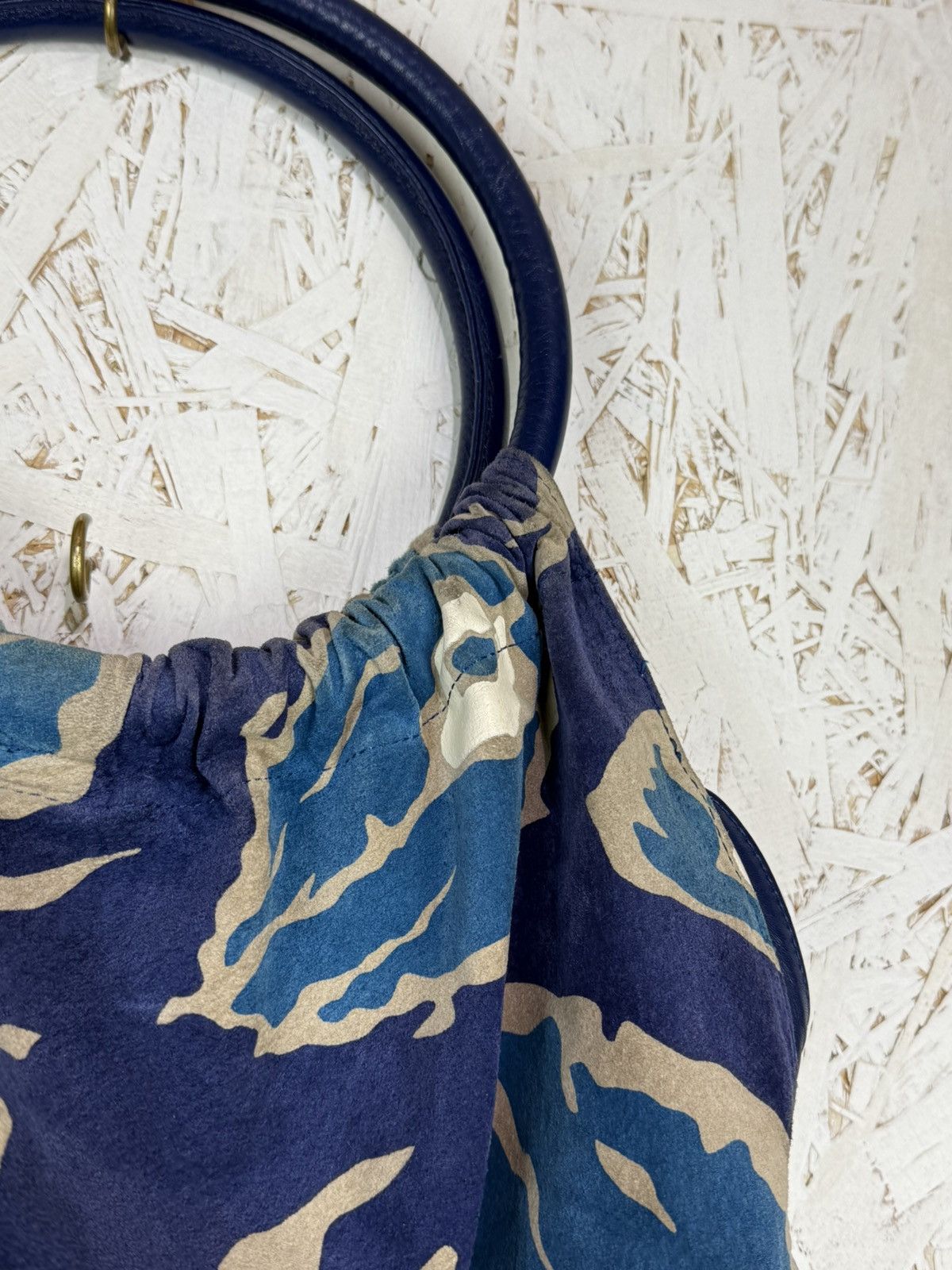 Vivienne Westwood Vintage Vivienne Westwood Ocean Print Ring Handle Suede Bag Size ONE SIZE - 3 Thumbnail