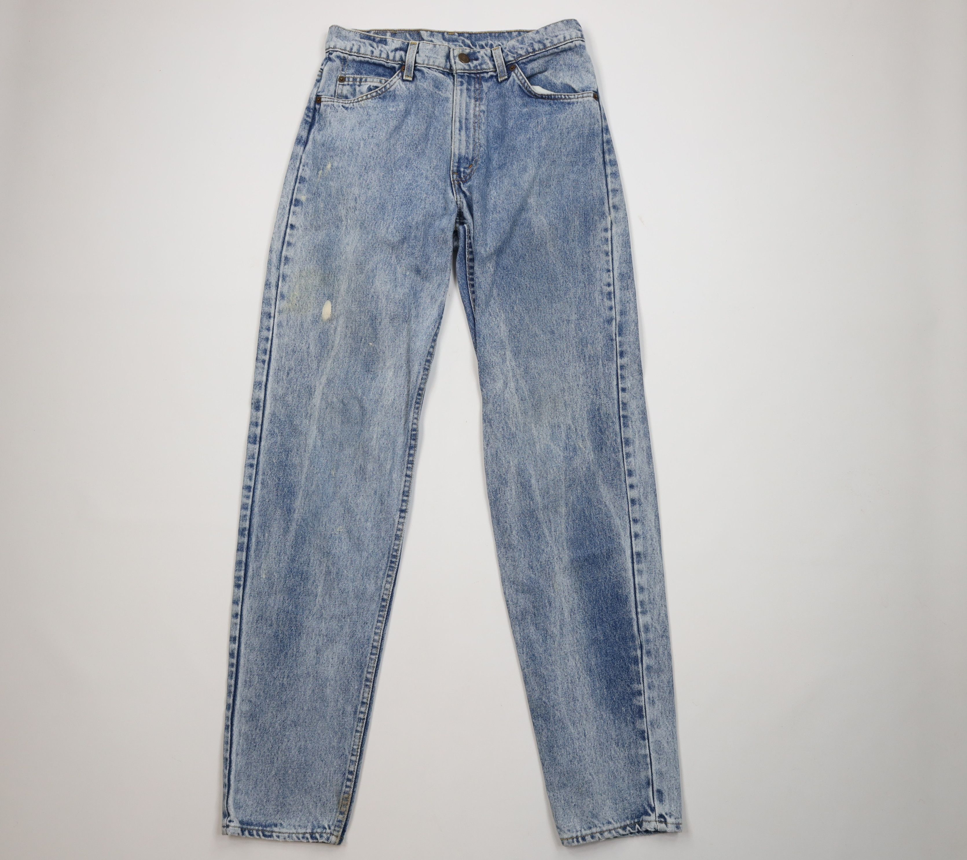 Levi's Vintage 80s Levis 550 Orange Tab Acid Wash Relaxed Jeans USA Size US 31 - 1 Thumbnail
