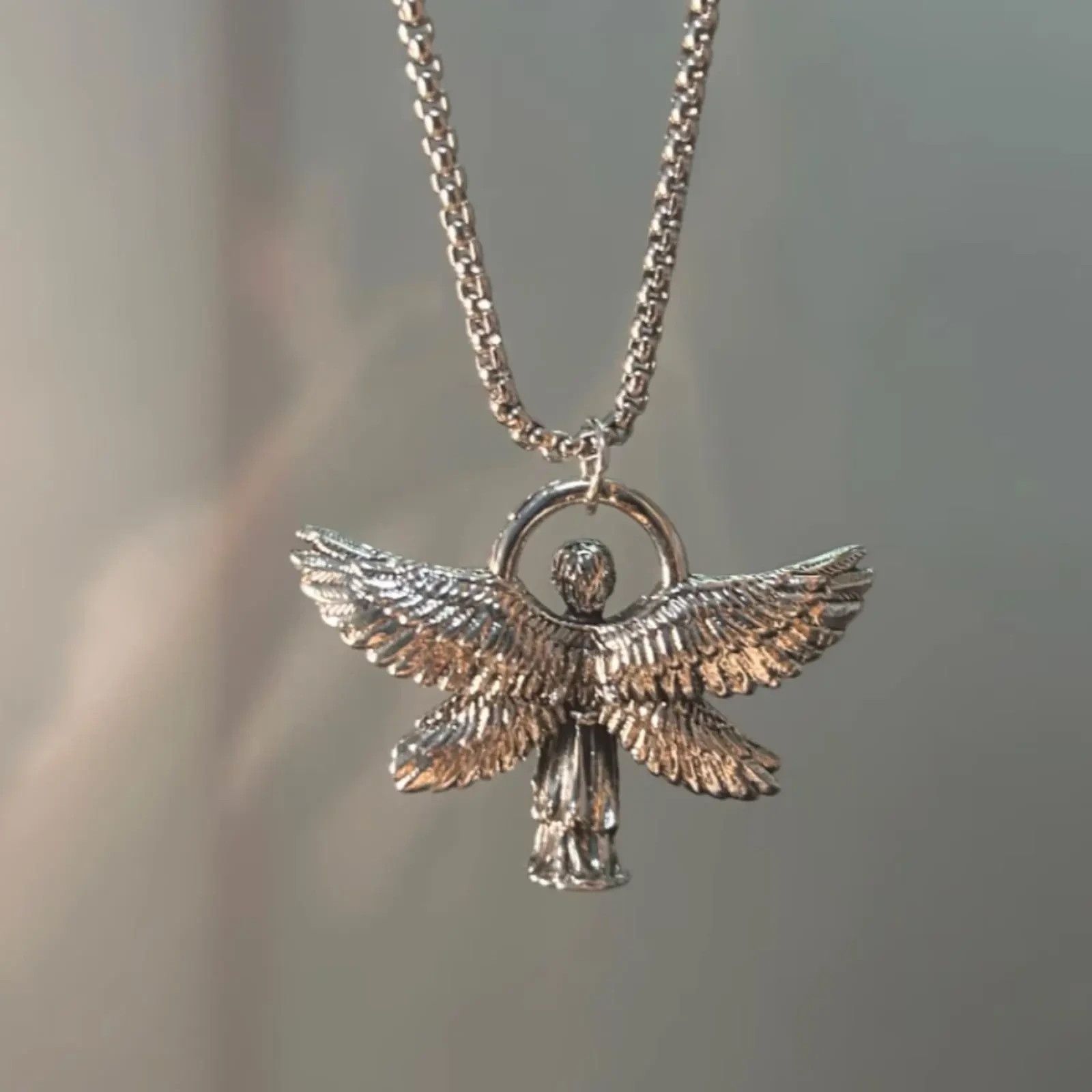 Jewelry Angel Necklace Punk Chain Size ONE SIZE - 6 Thumbnail