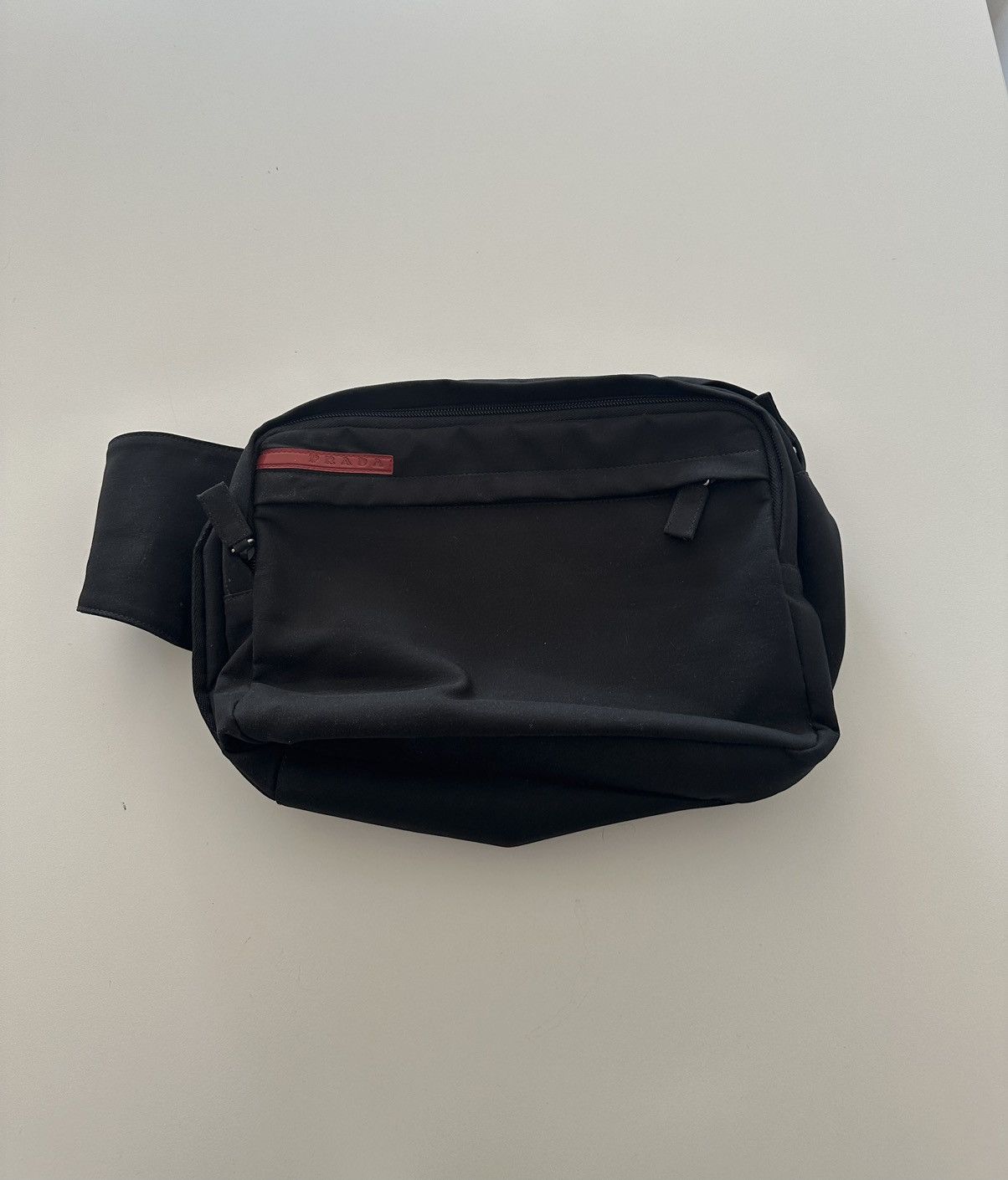Prada Vintage Prada Sport Nylon Belt Fanny Pack Bag Black Size ONE SIZE - 1 Thumbnail