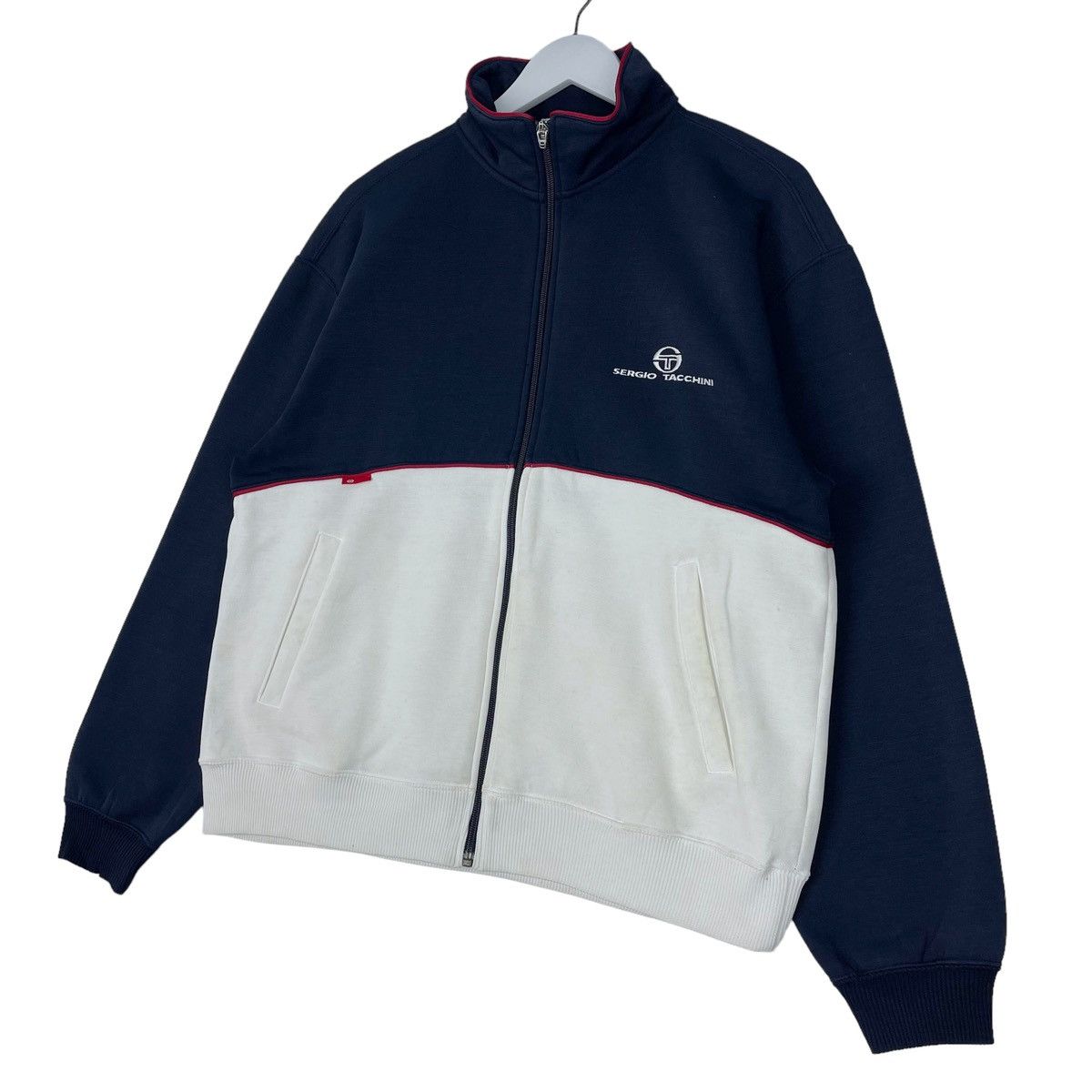 Sergio Tacchini × Vintage Vintage Sergio Ticchini Embroidered Full Zip Size L Size US L / EU 52-54 / 3 - 2 Thumbnail