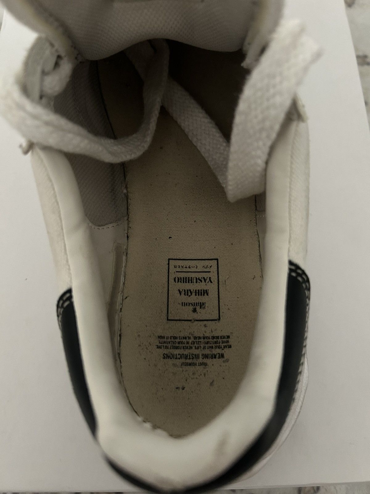 Maison MIHARA YASUHIRO Maison Mihara Yasuhiro OG Sole Canvas Low – White Size US 10 / EU 43 - 10 Thumbnail