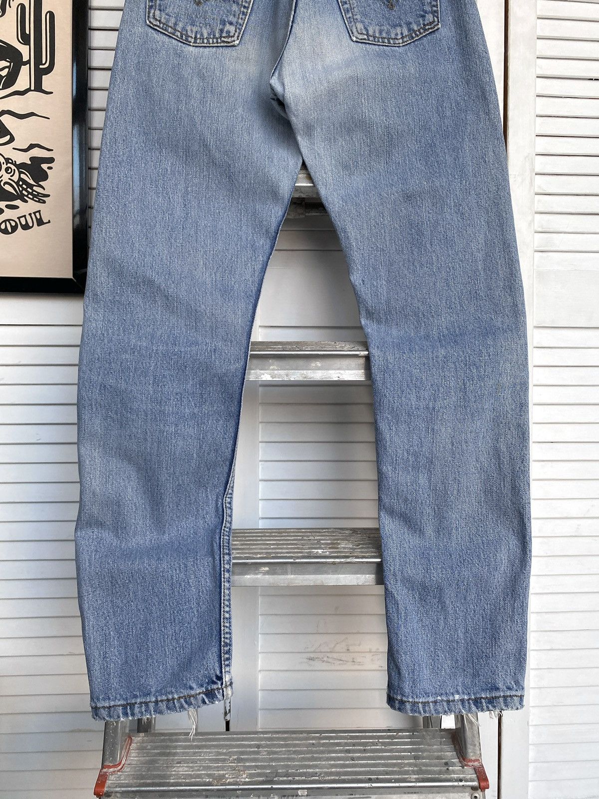 Levi's × Vintage Vintage Levis 534 Light Wash Blue Denim Slim Jeans Pants USA Size US 27 - 8 Thumbnail