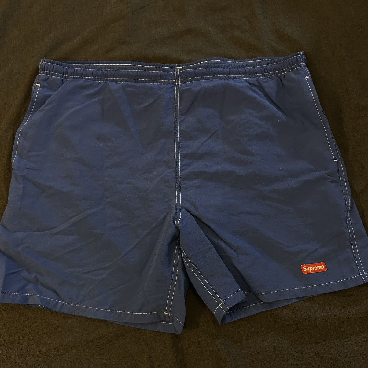 Supreme Used Supreme Arc Nylon Water Short Blue Medium | Grailed