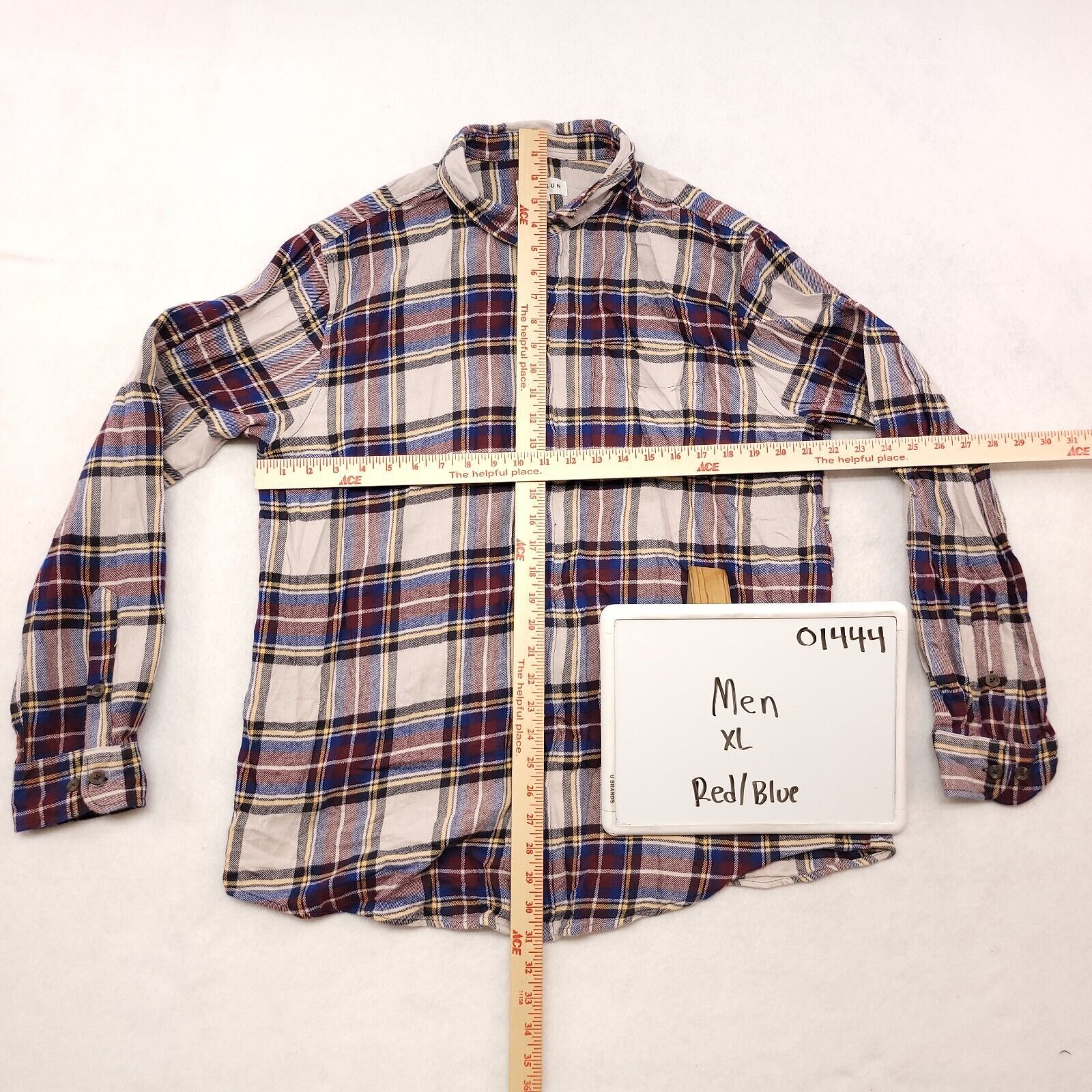 Pacsun PacSun Casual Button Up Shirt Mens Size Extra Large Red Blue Size US XL / EU 56 / 4 - 6 Thumbnail