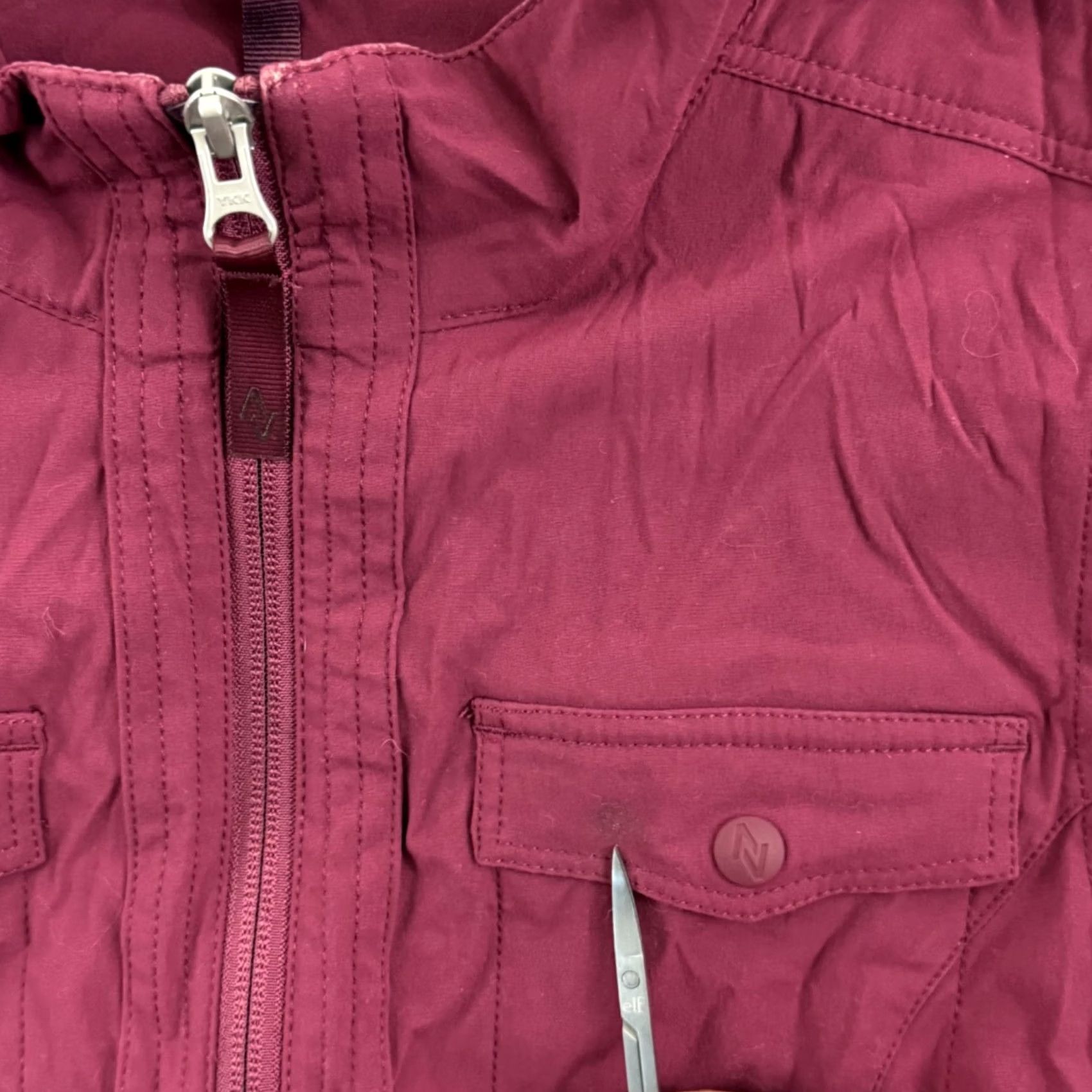 Eddie Bauer Eddie Bauer Travex Vest Womens Medium Plum Travel Outdoor Zip Pockets Vest Size M / US 6-8 / IT 42-44 - 4 Thumbnail