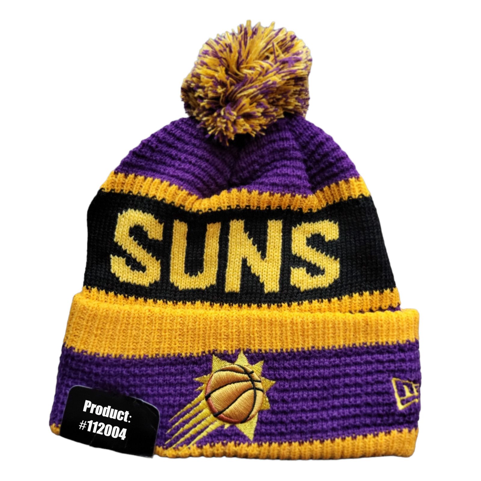 Other NWT Phoenix Suns Waffle Knit Sports Pom Beanie Fleece Lined Size ONE SIZE - 3 Thumbnail