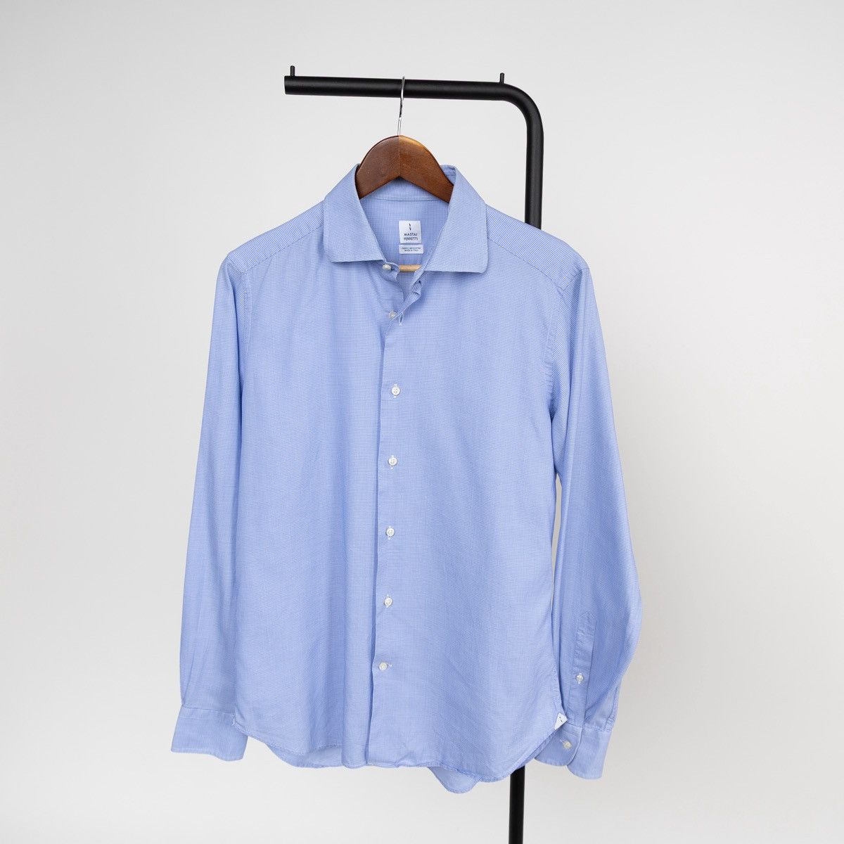 Other Mastai Ferretti Mens Blue Dress Shirt Button Up Long Sleeve Size US M / EU 48-50 / 2 - 1 Thumbnail