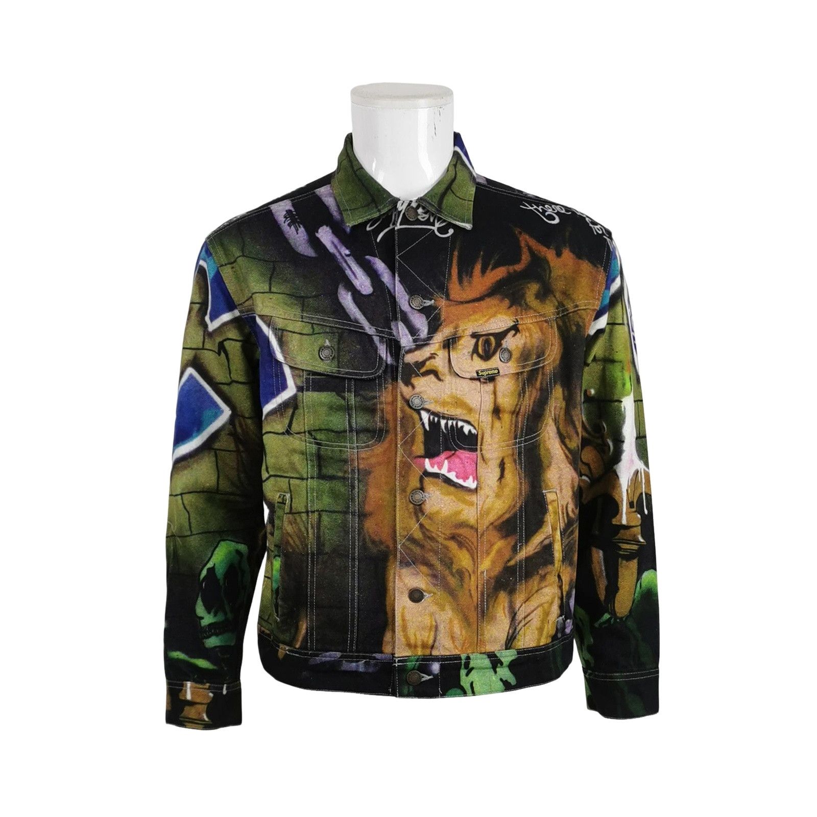 Supreme Supreme Lion Graffiti Jacket Size S Size US S / EU 44-46 / 1 - 1 Thumbnail