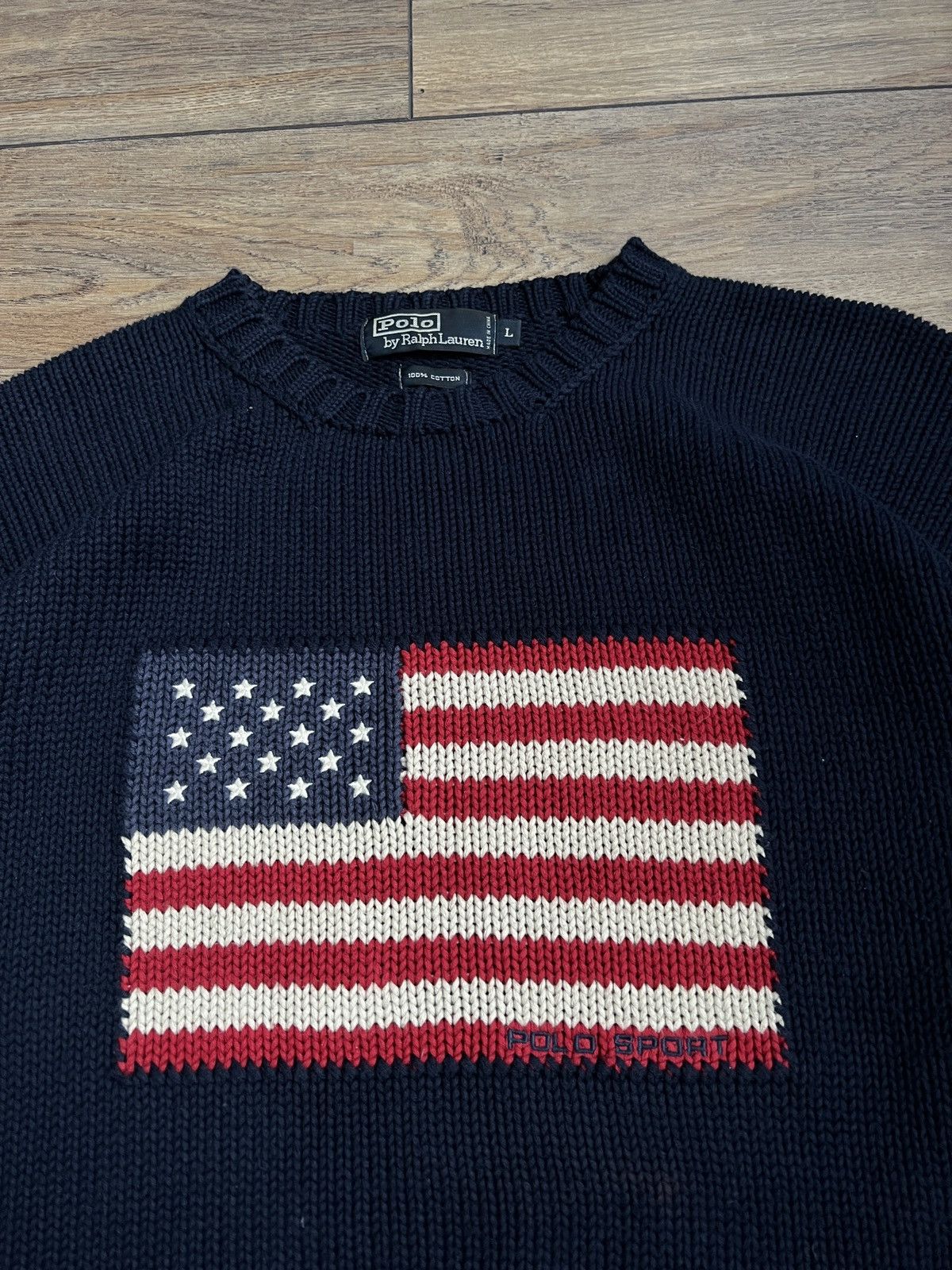 Polo Ralph Lauren Polo Ralph Lauren Vintage Sweater Size US L / EU 52-54 / 3 - 3 Thumbnail
