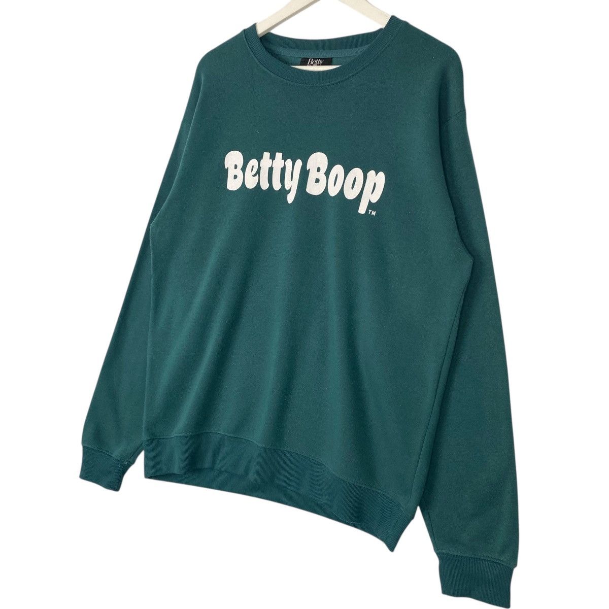 Vintage Vintage Betty Boop Sweatshirt Crewneck Green Back Hit Size L Size L / US 10 / IT 46 - 6 Thumbnail