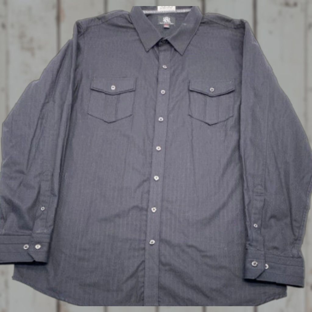 Vintage Rock & Republic Black Shirt Long Sleeve Button-Up 2XL Mens 100% Cotton Size US XXL / EU 58 / 5 - 1 Thumbnail