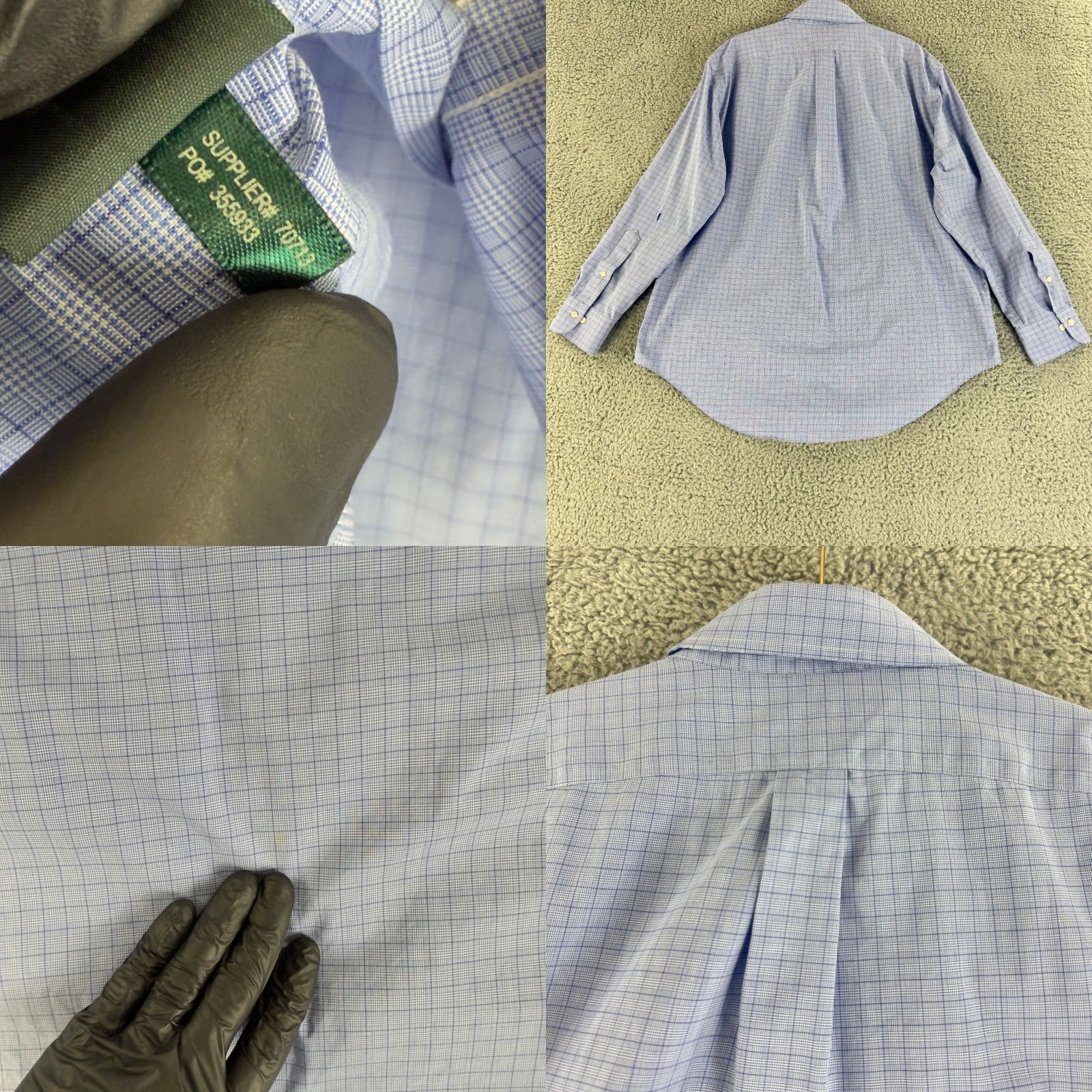 Ralph Lauren Lauren Ralph Lauren Button-Down Shirt Mens Large Blue Long Sleeve 100% Cotton Size US L / EU 52-54 / 3 - 9 Thumbnail