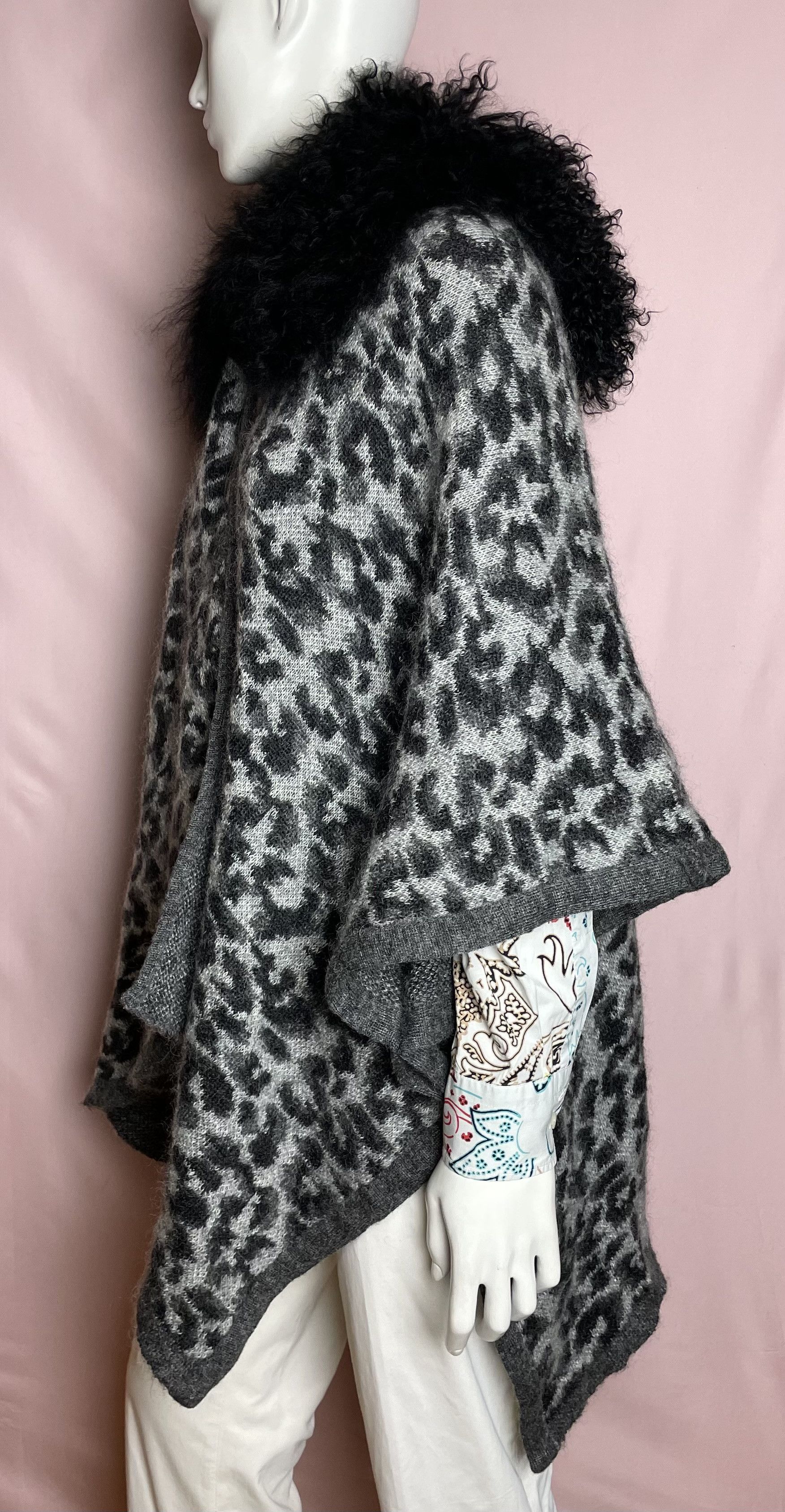 Other Hayley Menzies Leopard Print Elgin Poncho Mohair Size ONE SIZE - 2 Thumbnail