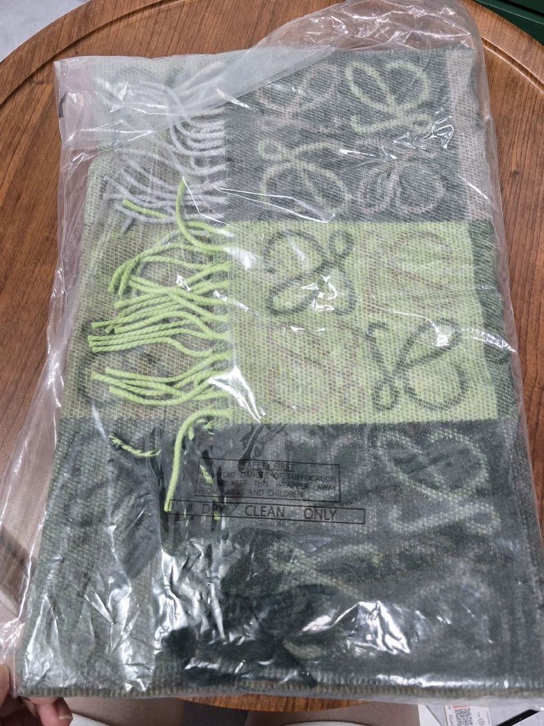 Loewe LOEWE Green wool scarf Size ONE SIZE - 4 Thumbnail