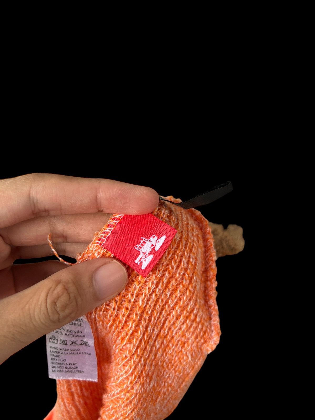Japanese Brand × Kapital × Vintage Balaclava Masked Japanese Brand knitt Orange Rare🎌☠️ Size ONE SIZE - 10 Thumbnail