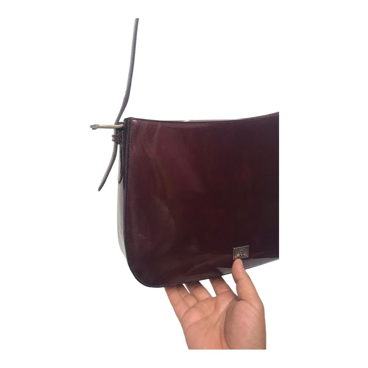 Moschino × Vintage Moschino Domestic Skin Shoulder Purple Bag Size ONE SIZE - 2 Thumbnail