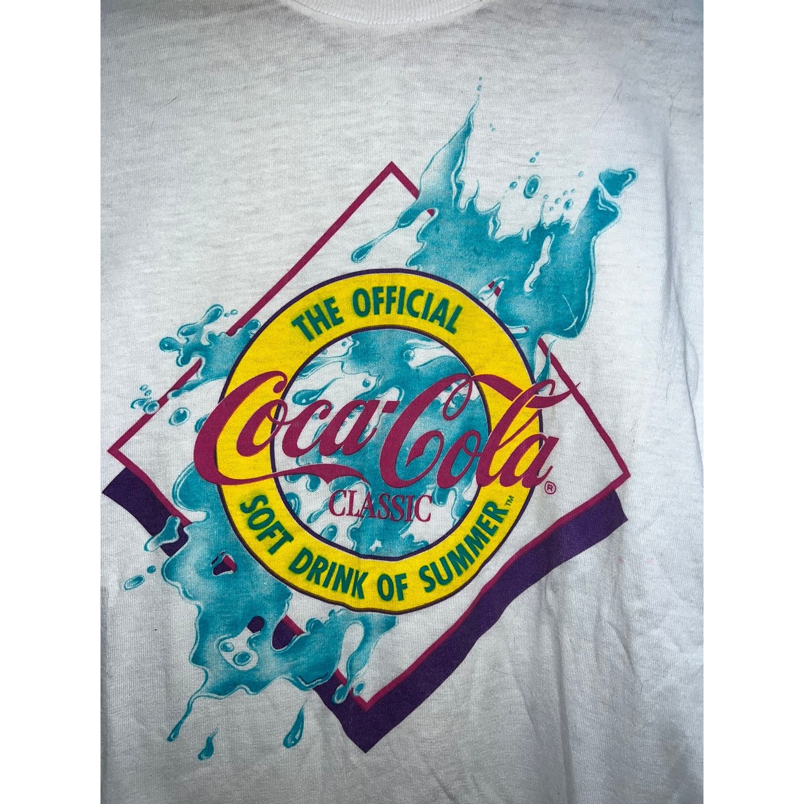 Vintage Vintage Coca Cola Shirt Soft Drink Of Summer Coke Tee 80s M Size US S / EU 44-46 / 1 - 2 Thumbnail