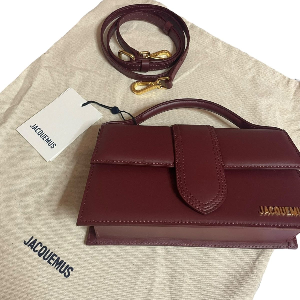 Jacquemus Jacquemus Le Grand Bambino Bordeaux Size ONE SIZE - 6 Thumbnail