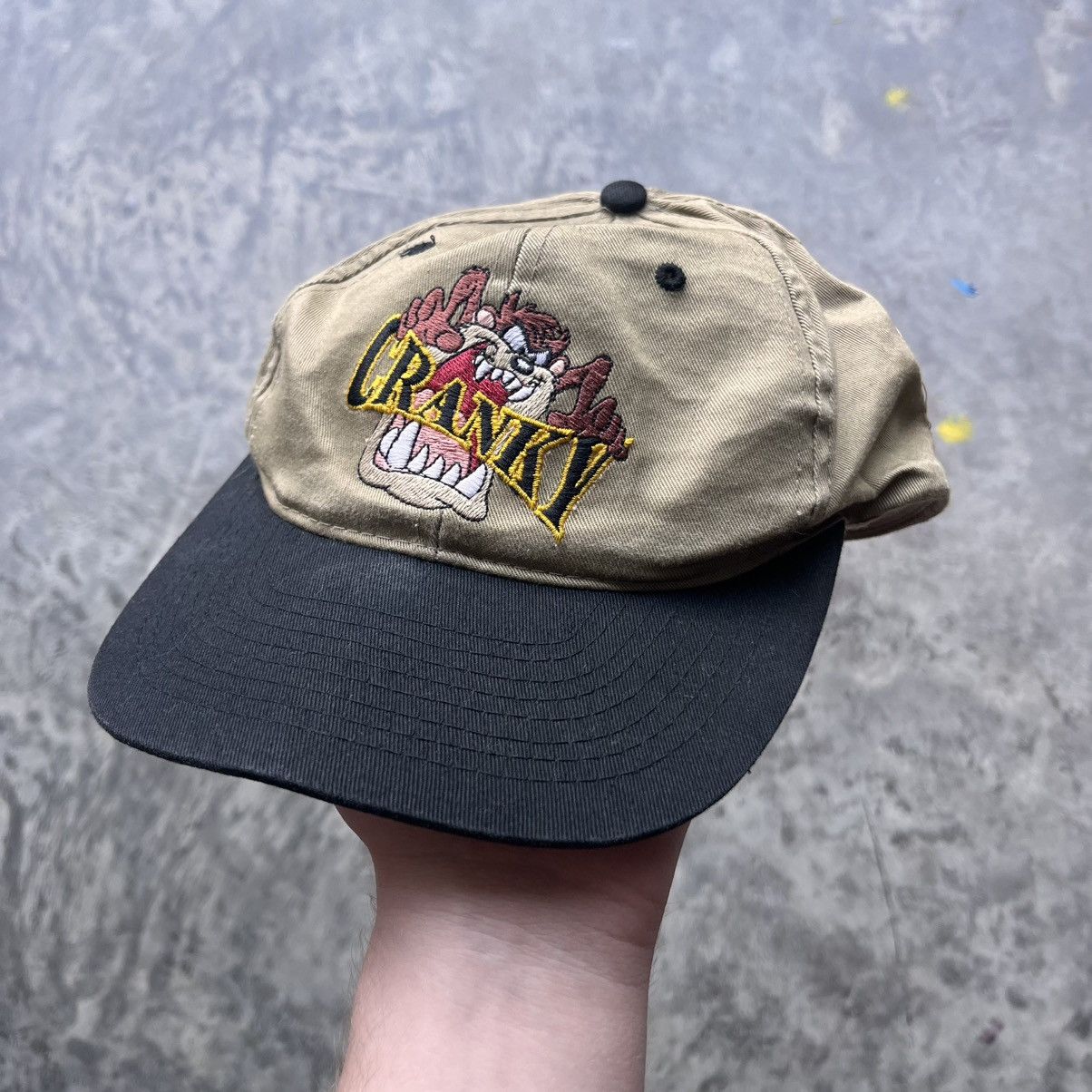 Vintage CRAZY Vintage Looney Tunes Taz "Cranky" Hat Women's Size ONE SIZE - 1 Thumbnail