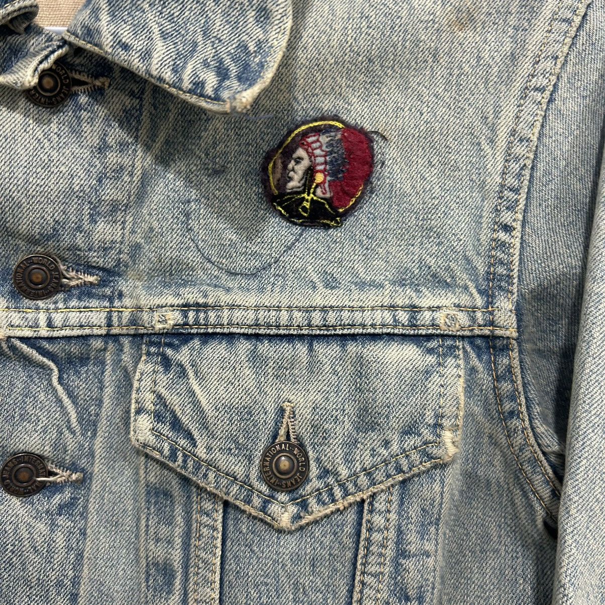 Kapital Vintage Kapital Rhinestone Sunset Pueblo Denim Jean Jacket Size US S / EU 44-46 / 1 - 17 Thumbnail